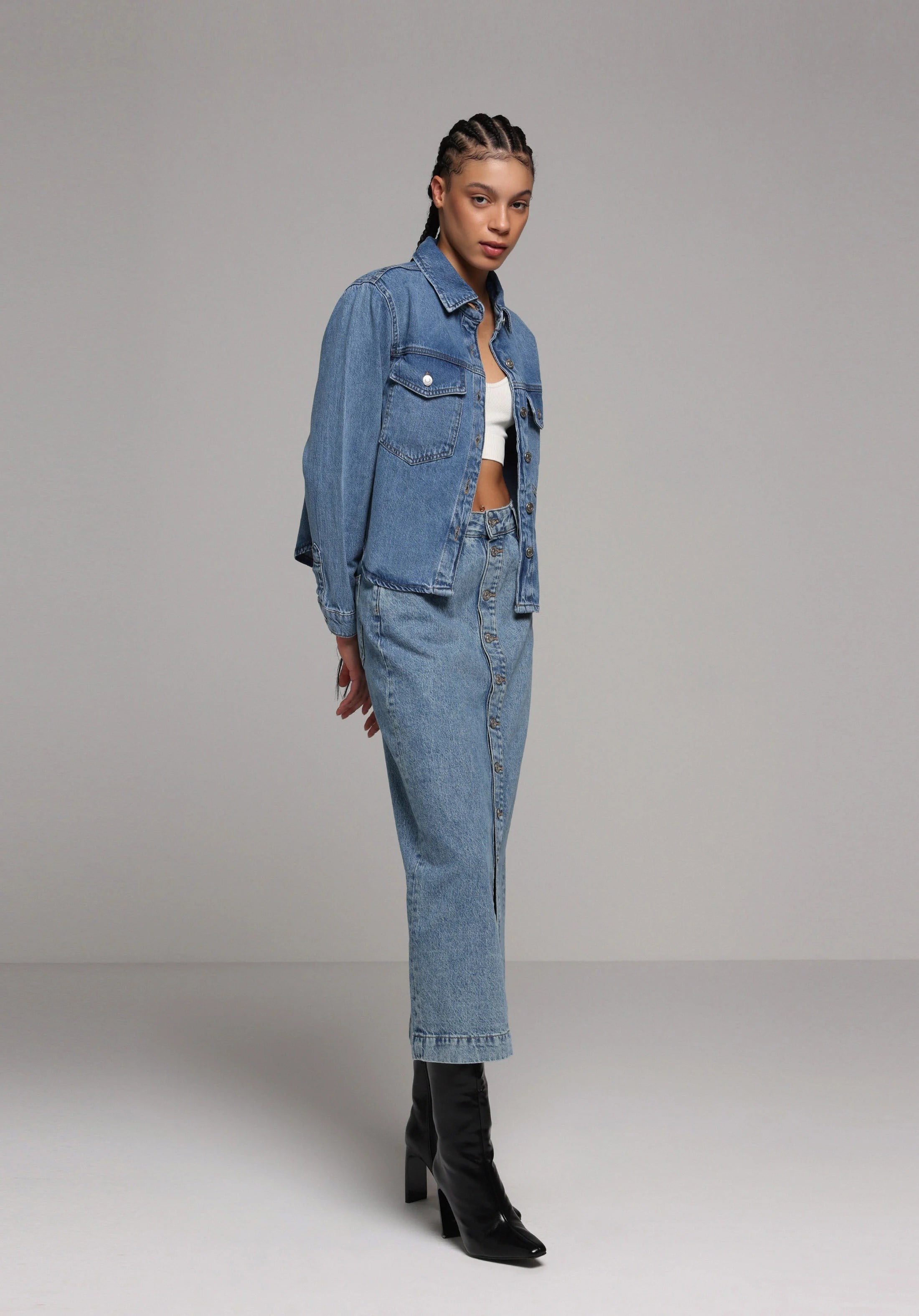 DENIM KADIN ETEK Slim Fit