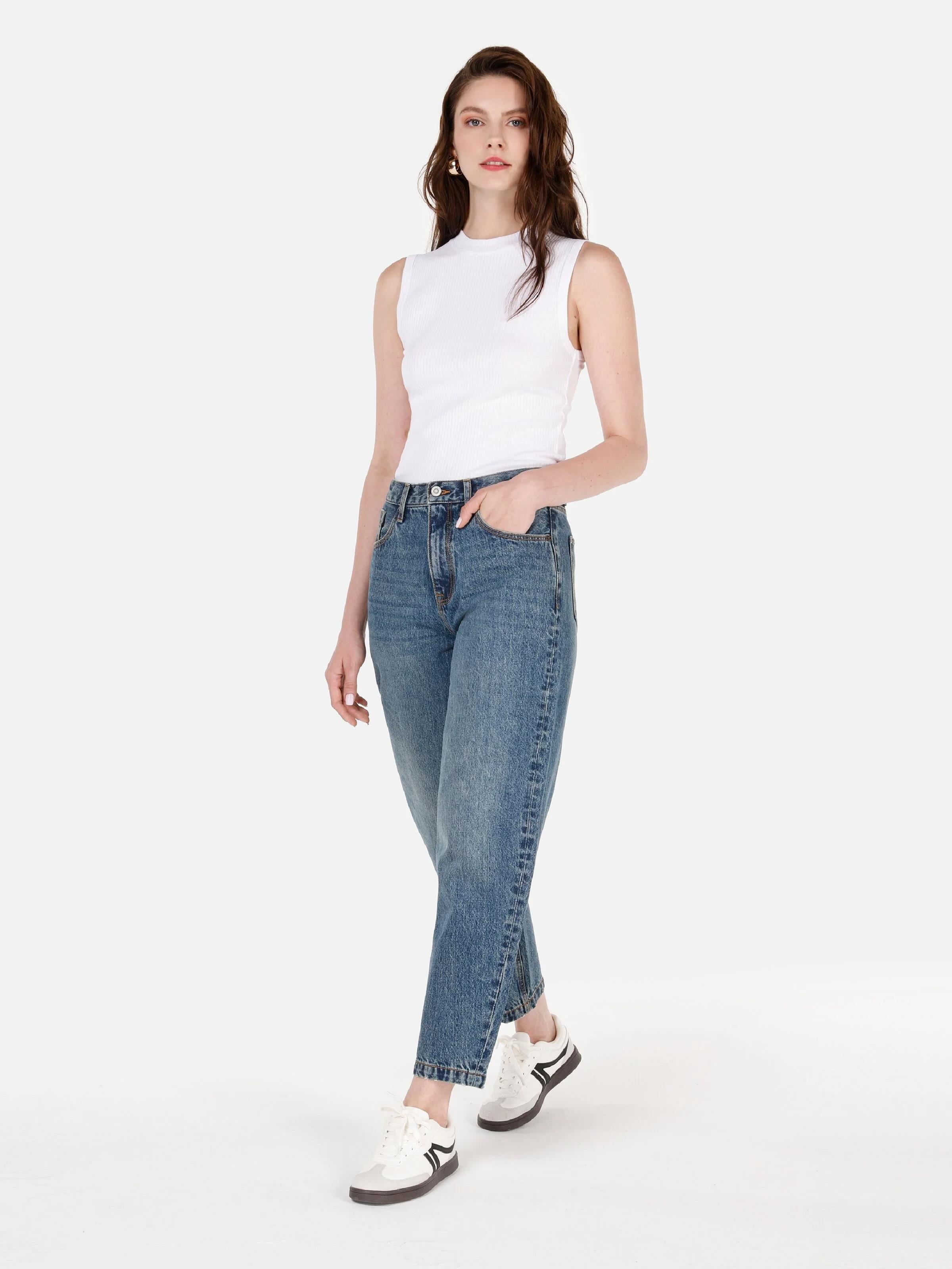 DENIM KADIN JEAN PANTOLON 703 CARLA Baloon Fit