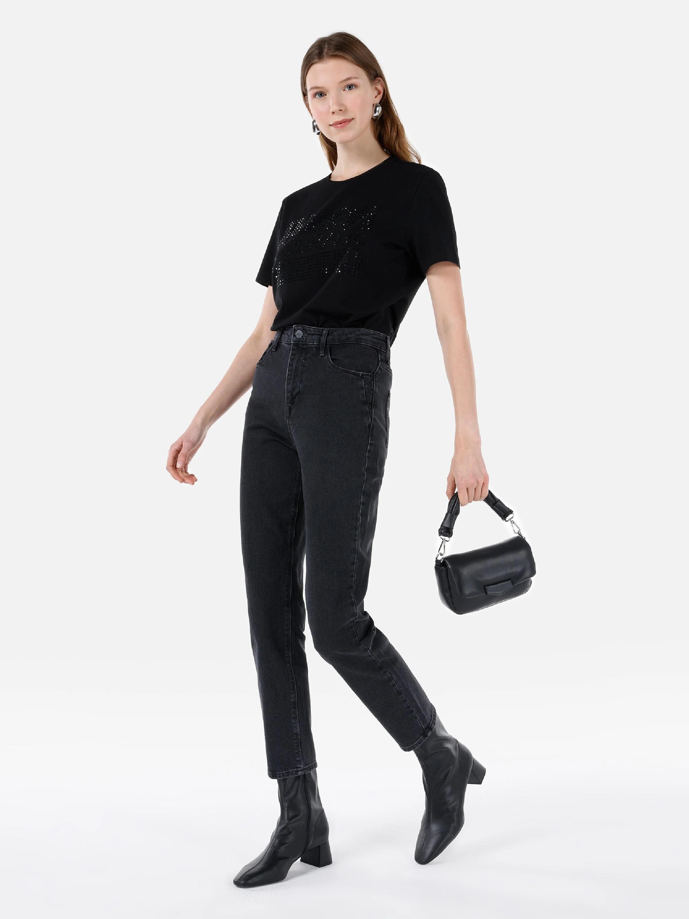 DENIM KADIN JEAN PANTOLON 896  MARIA Mom Fit