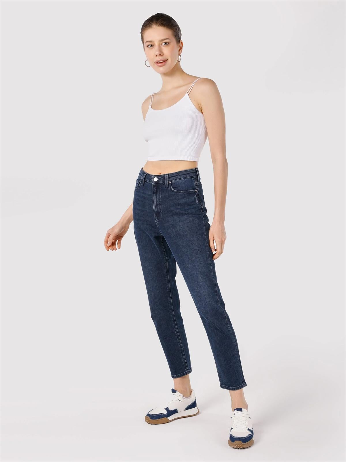 DENIM KADIN JEAN PANTOLON 896  MARIA Mom Fit