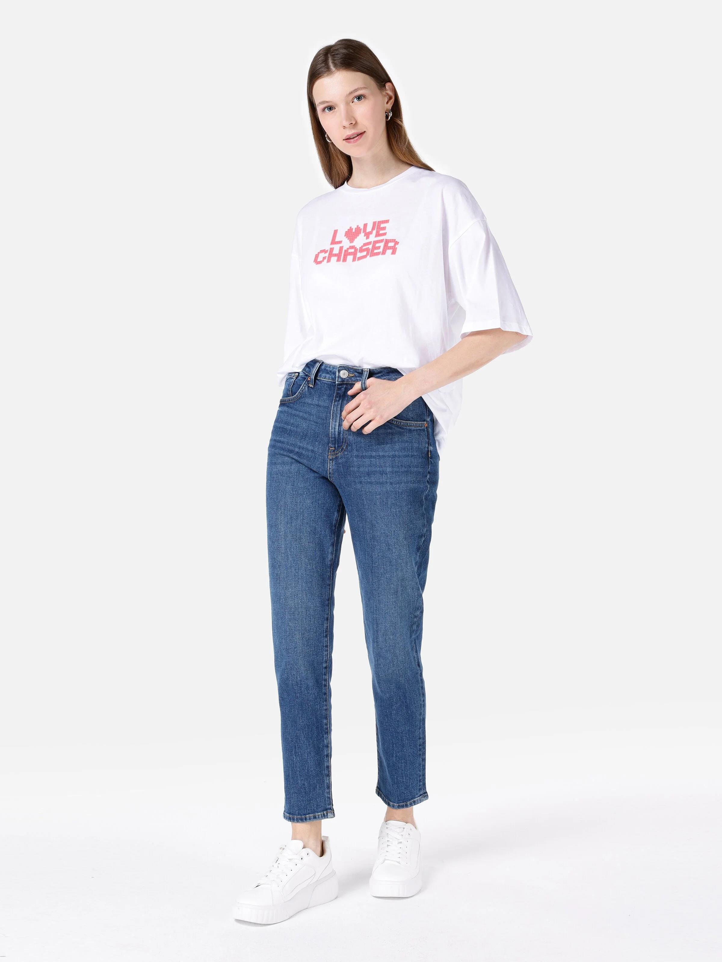 DENIM KADIN JEAN PANTOLON 896  MARIA Mom Fit
