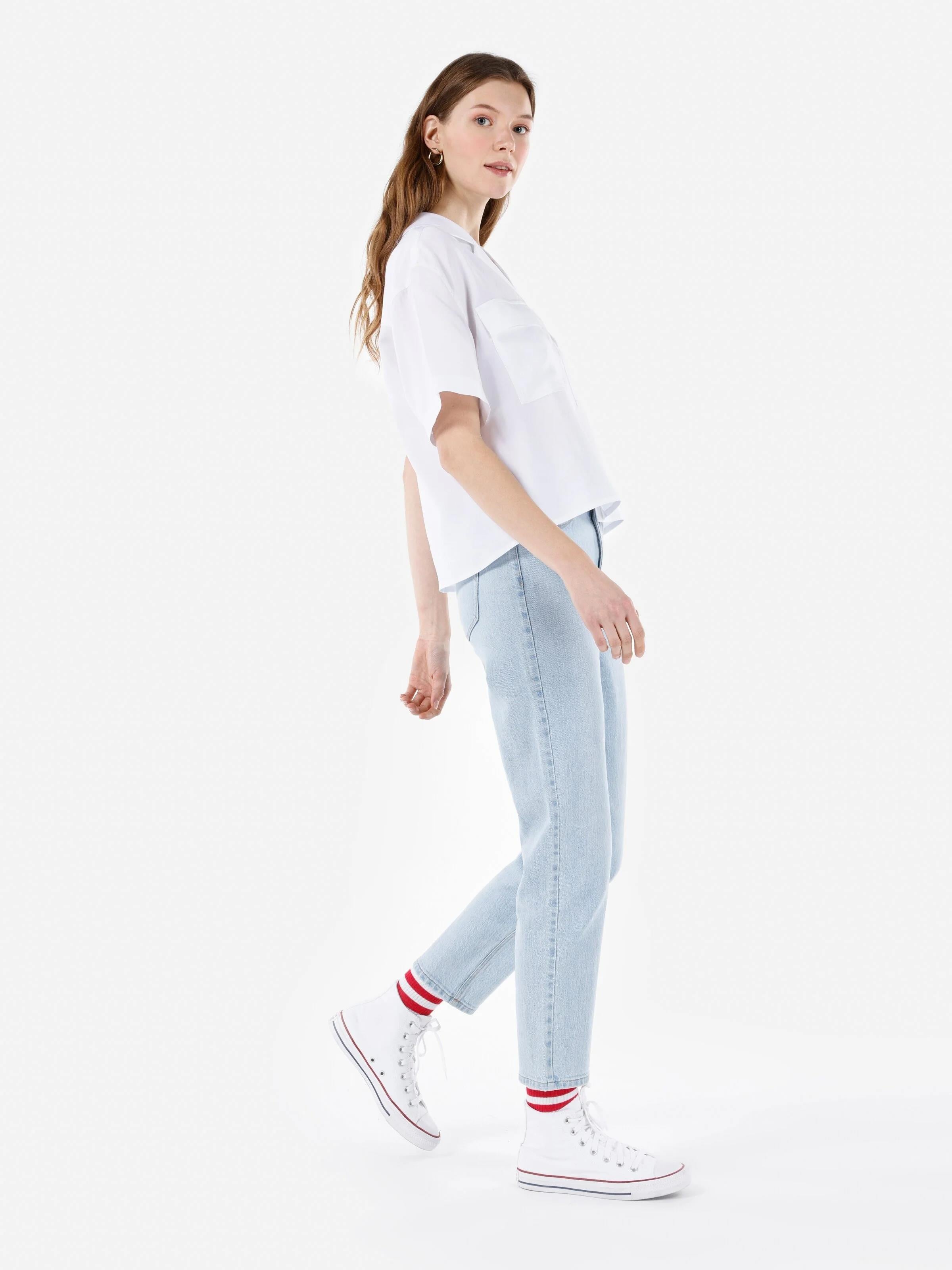 DENIM KADIN JEAN PANTOLON 896  MARIA Mom Fit