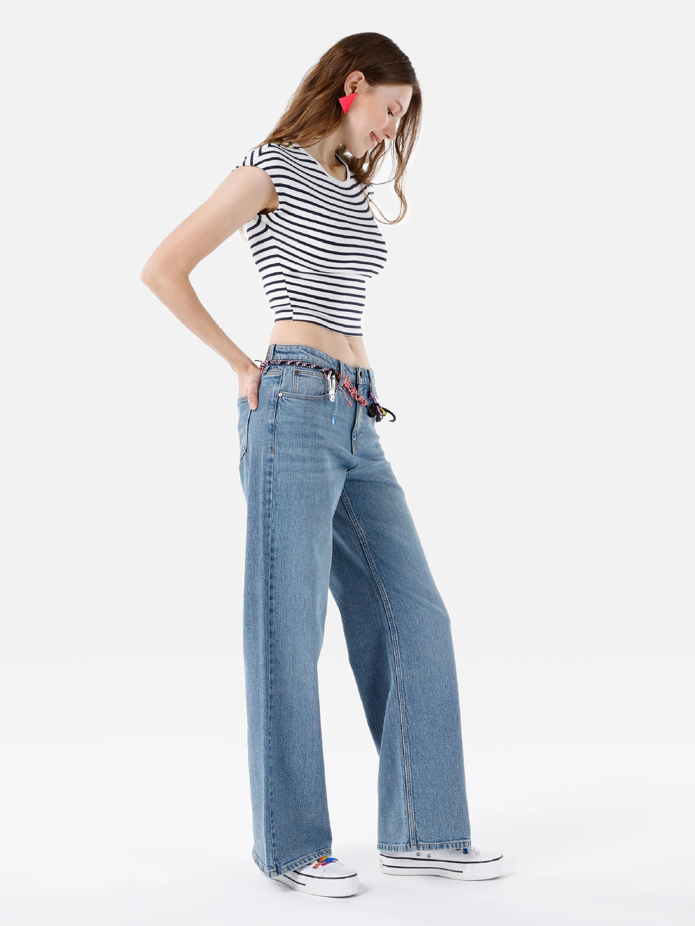 DENIM KADIN JEAN PANTOLON 970 BERRY Regular Fit