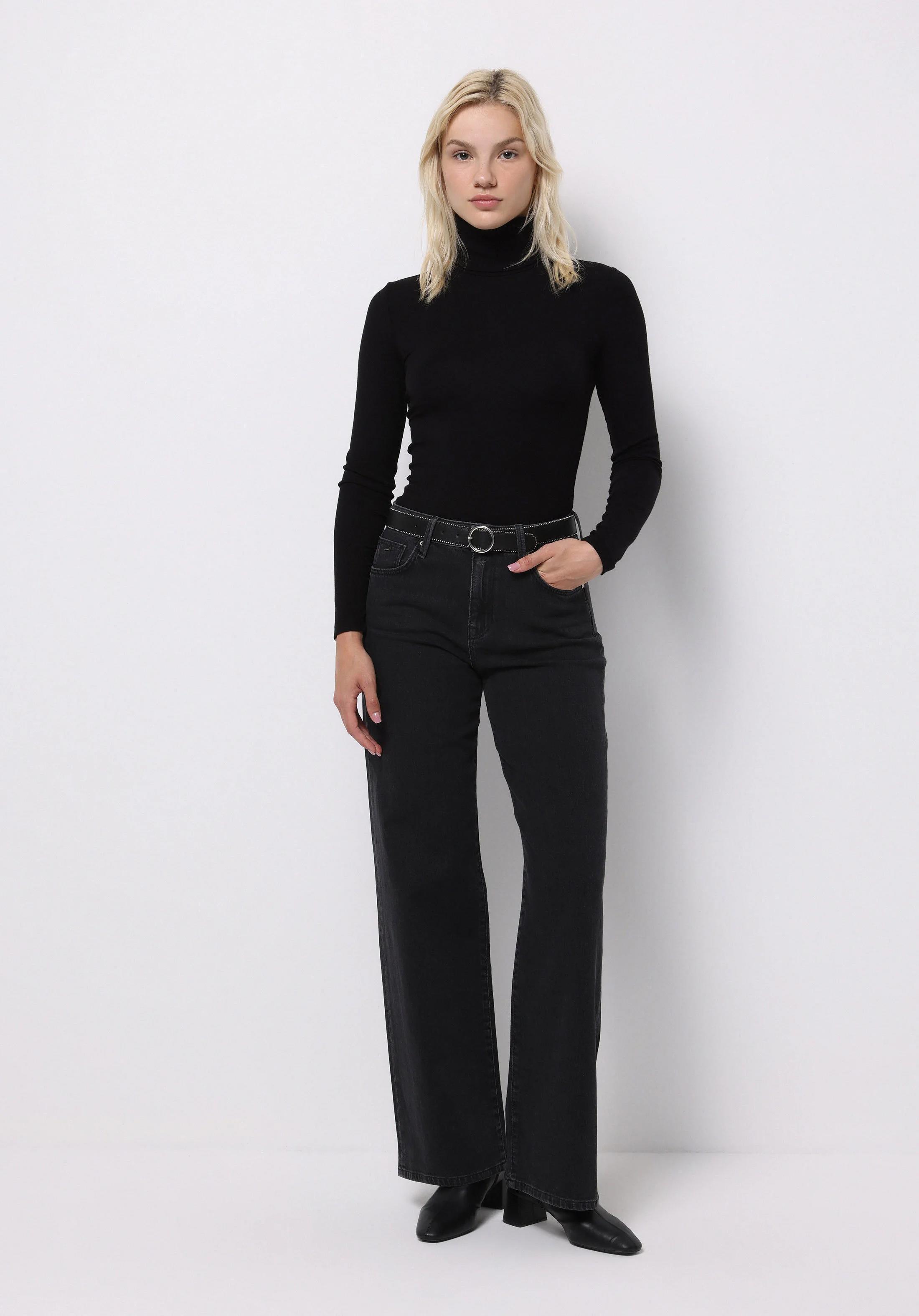 DENIM KADIN JEAN PANTOLON 970 BERRY Yüksek Bel Düz Paça Regular Fit
