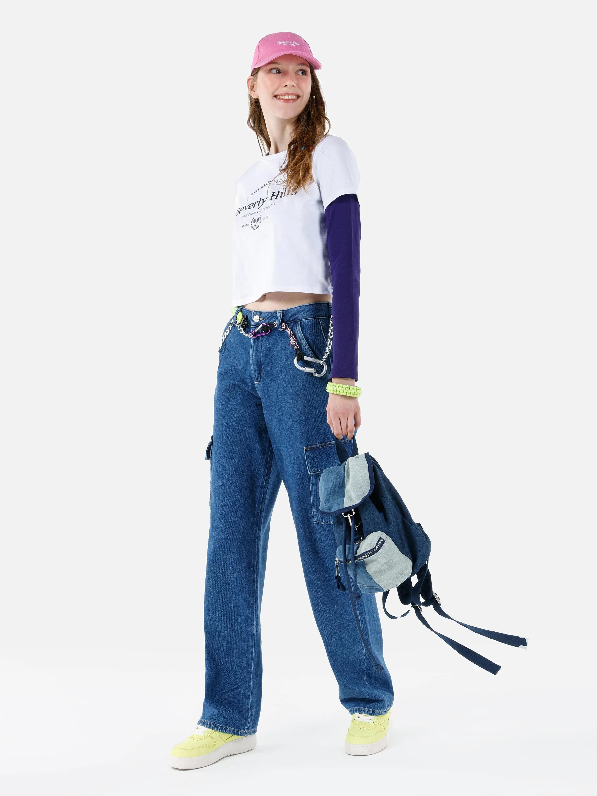 DENIM KADIN JEAN PANTOLON 990 ANGELA Cargo Fit