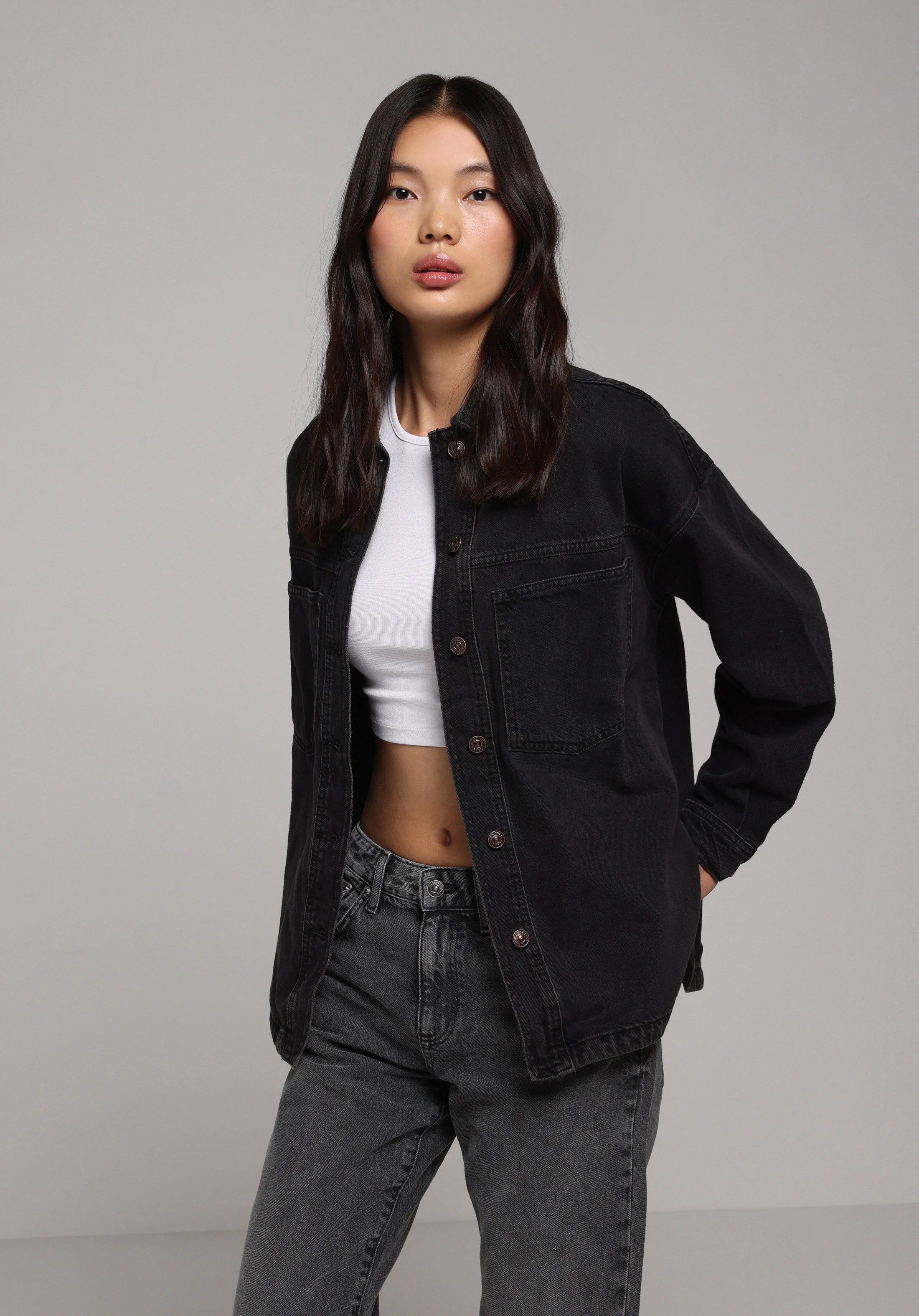 DENIM KADIN SHACKET Oversize Fit