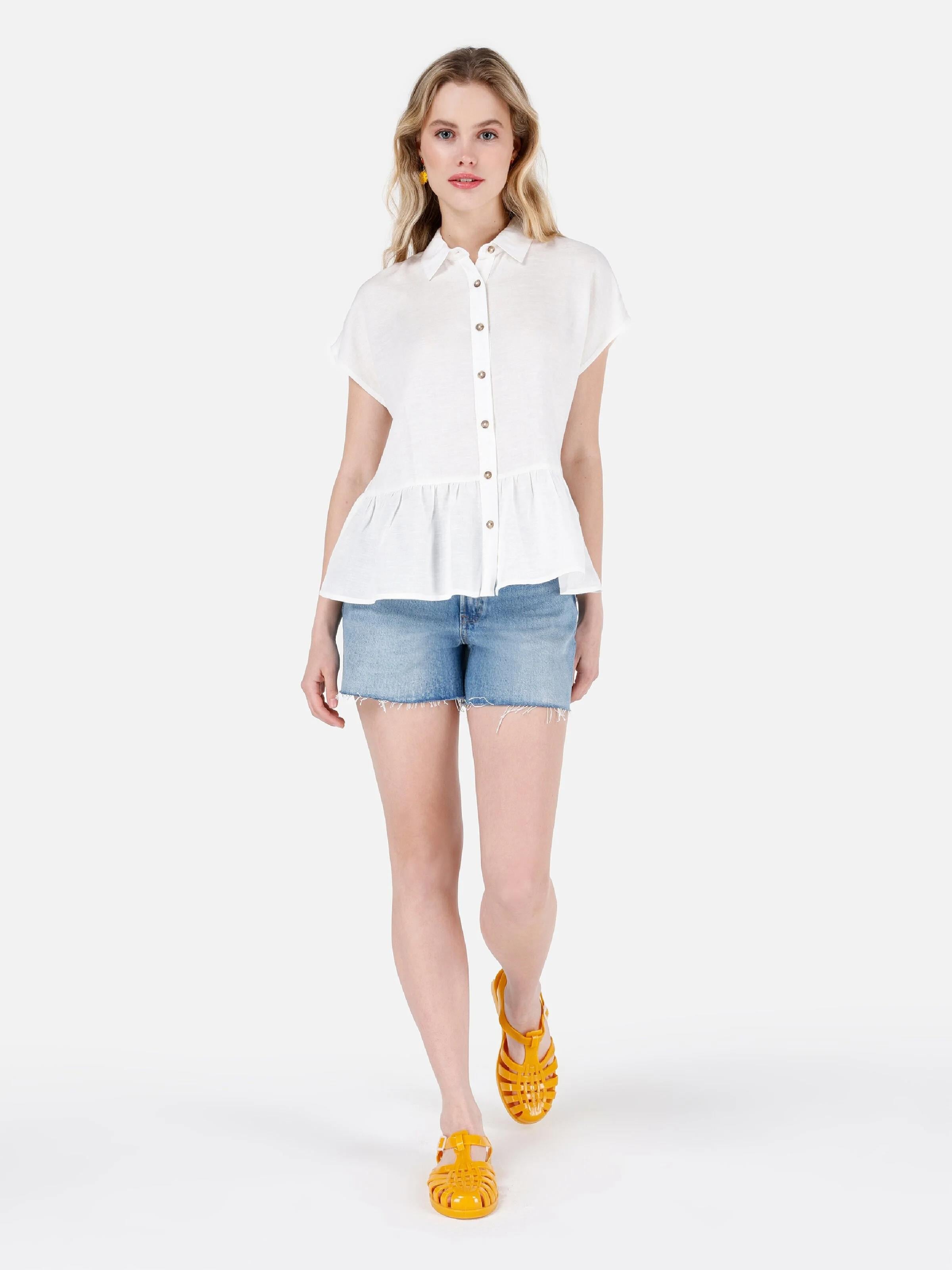 DENIM KADIN ŞORT Mom Fit