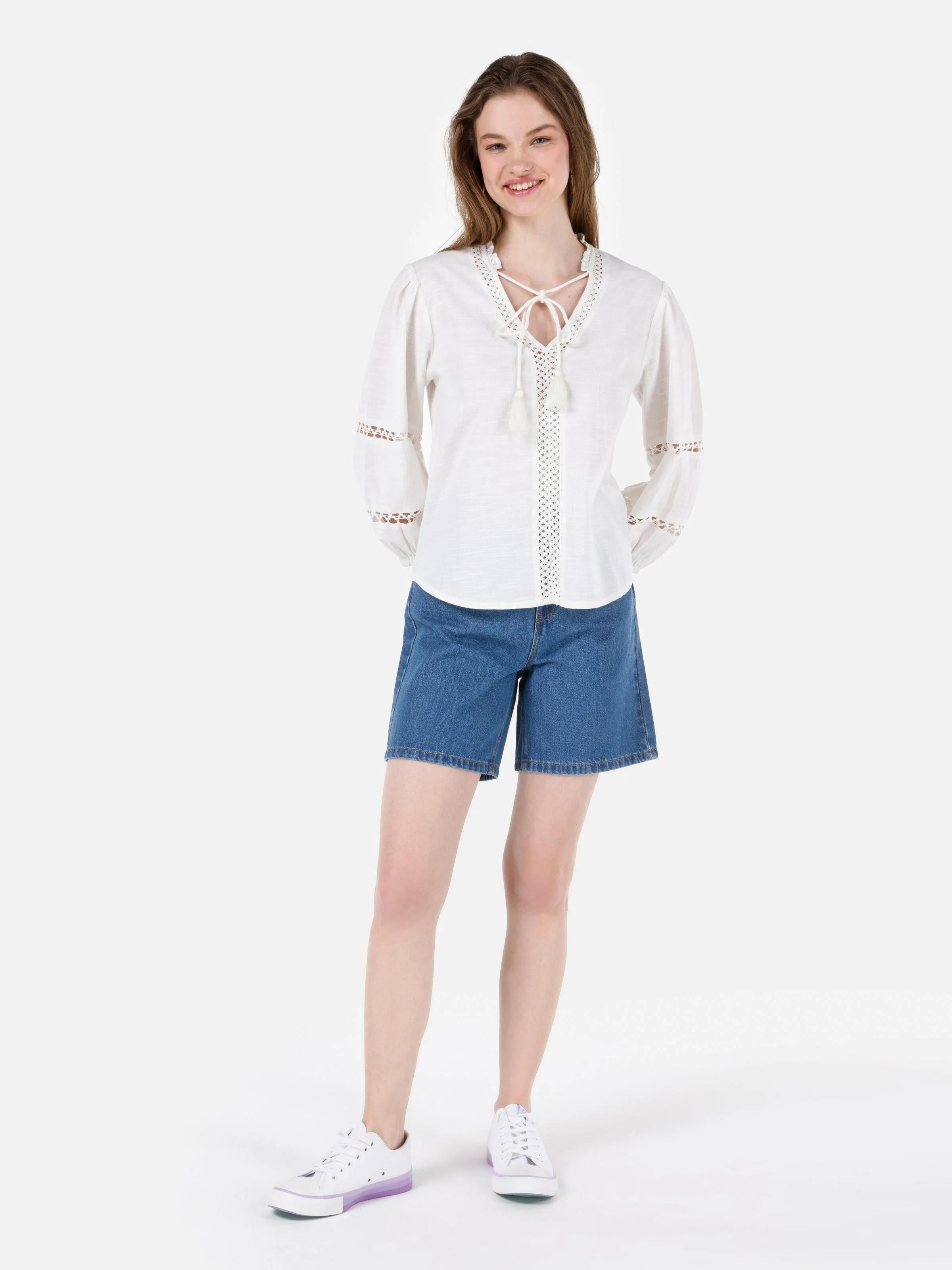 DENIM KADIN ŞORT Wıde Fit