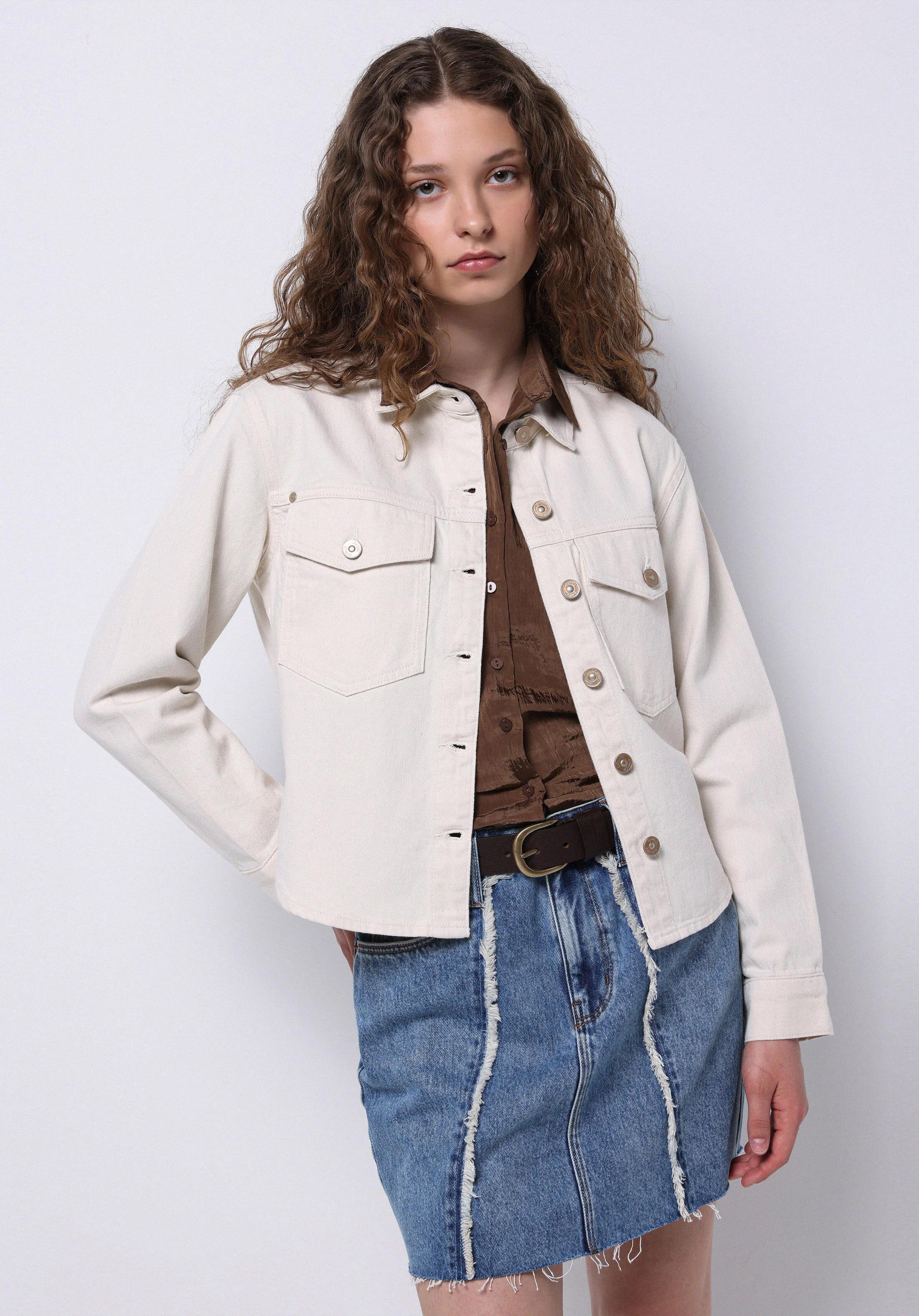 DENIM KADIN UZUN KOL GÖMLEK Regular Fit