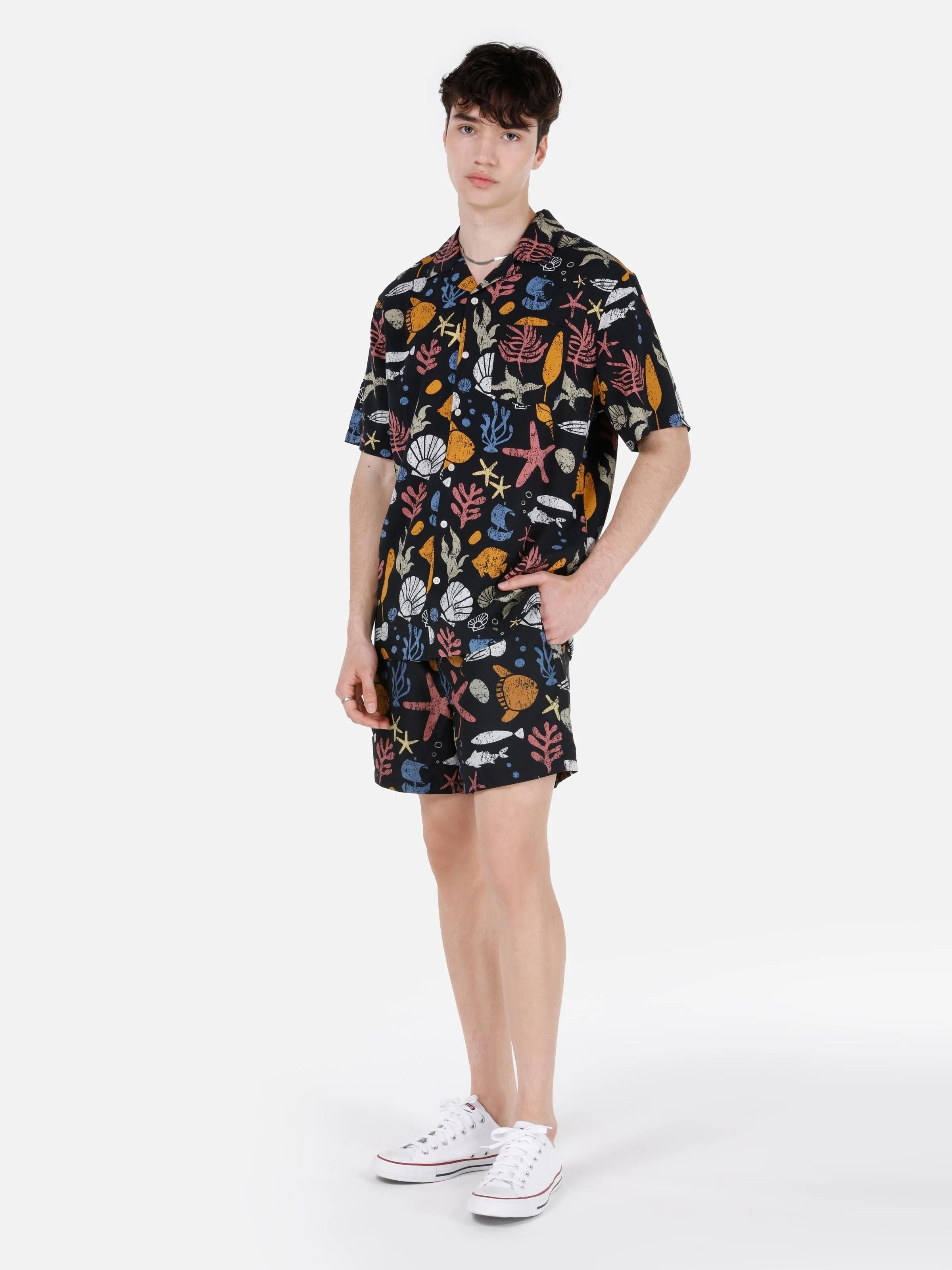 DOKUMA ALT ERKEK YÜZME ŞORT Regular Fit