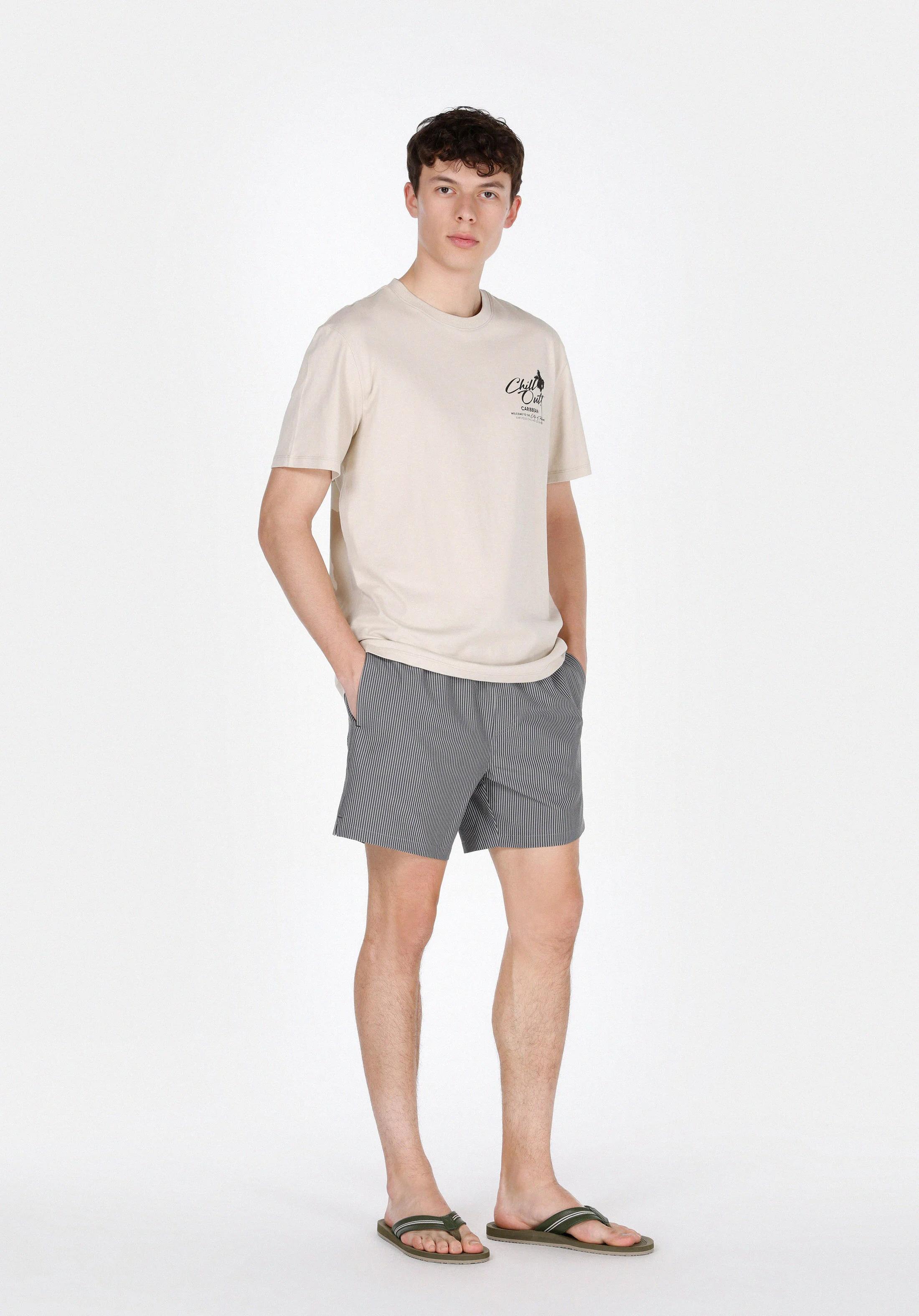 DOKUMA ALT ERKEK YÜZME ŞORT Slim Fit