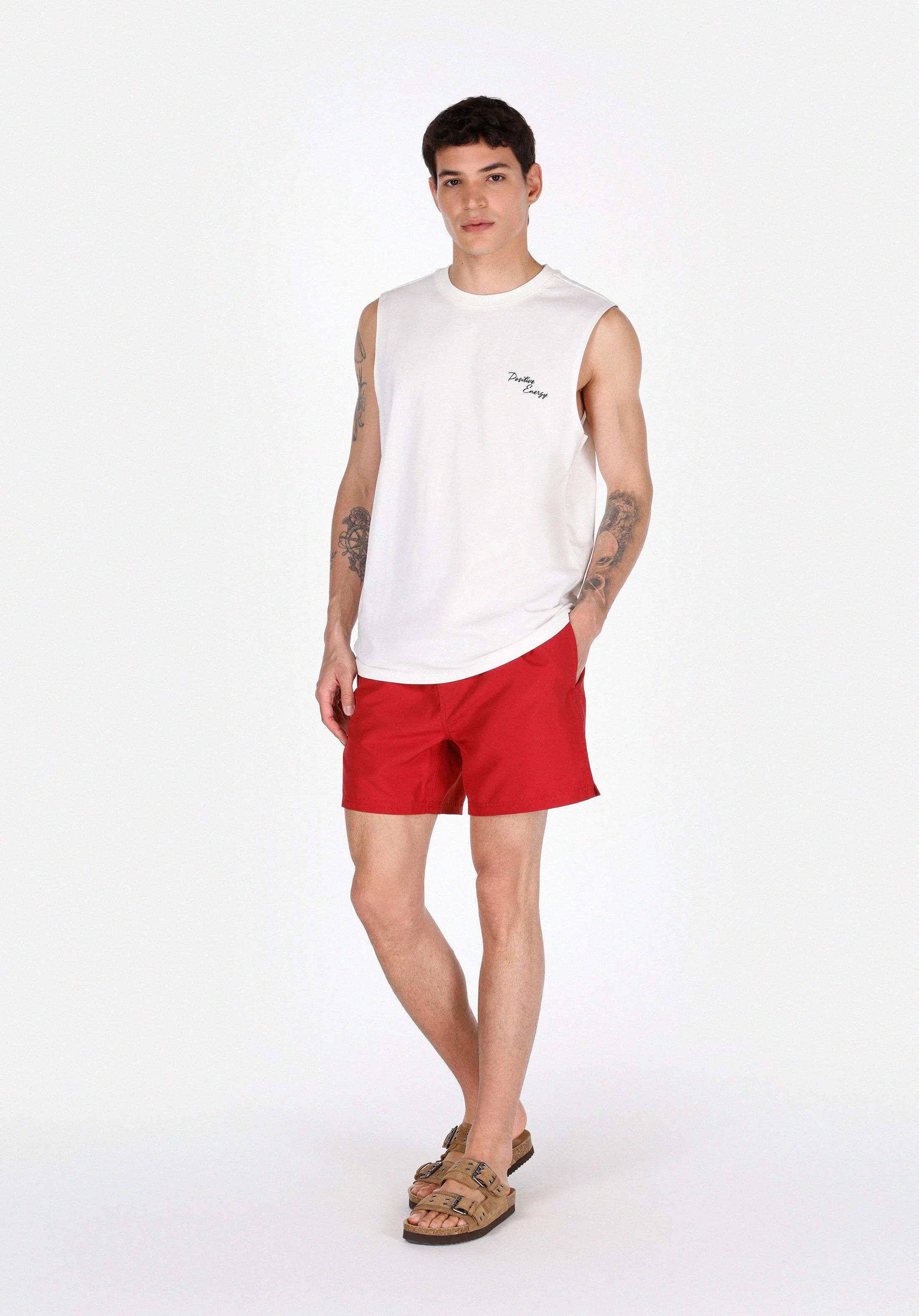 DOKUMA ALT ERKEK YÜZME ŞORT Slim Fit