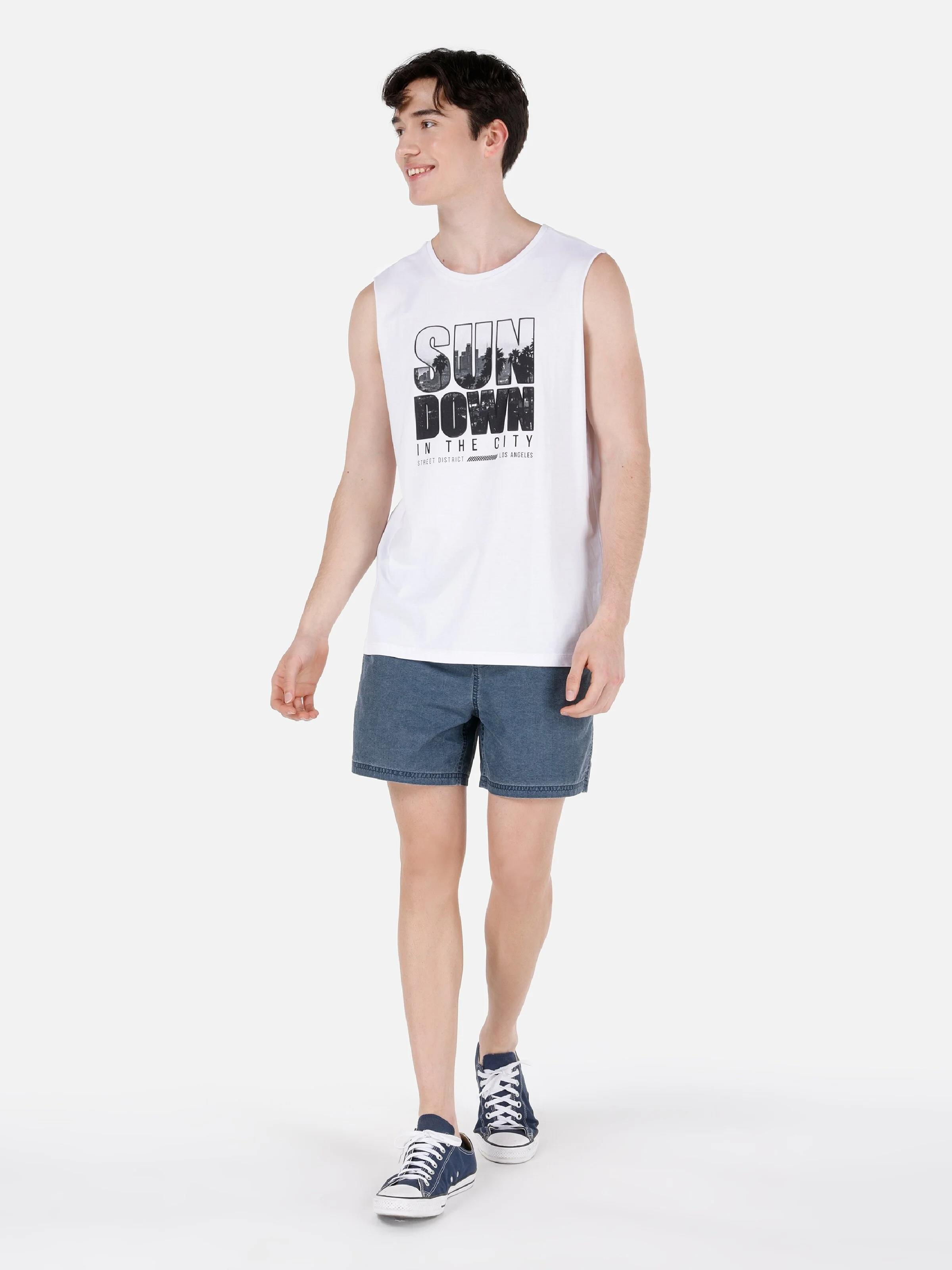 DOKUMA ALT ERKEK YÜZME ŞORT Slim Fit