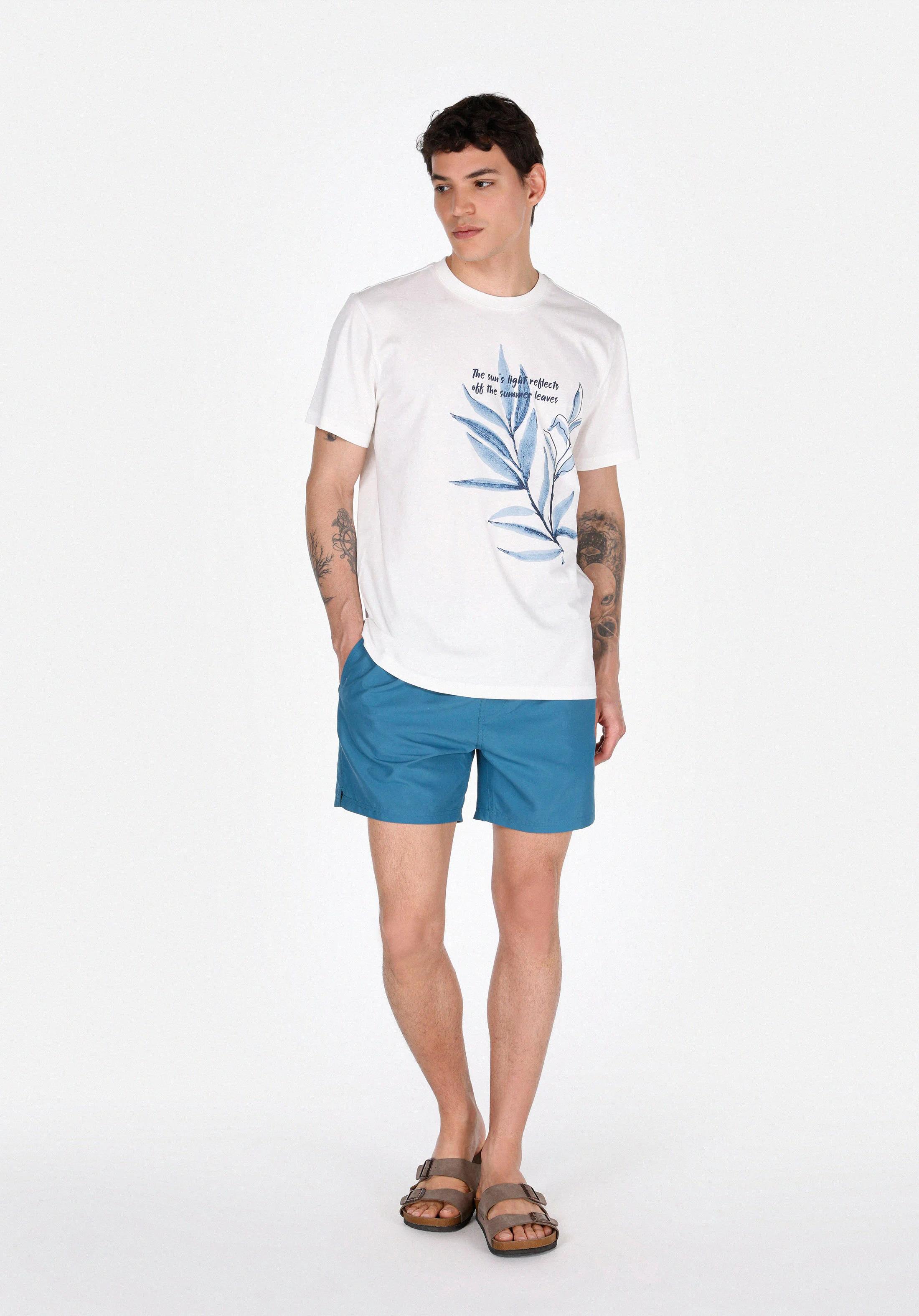 DOKUMA ALT ERKEK YÜZME ŞORT Slim Fit
