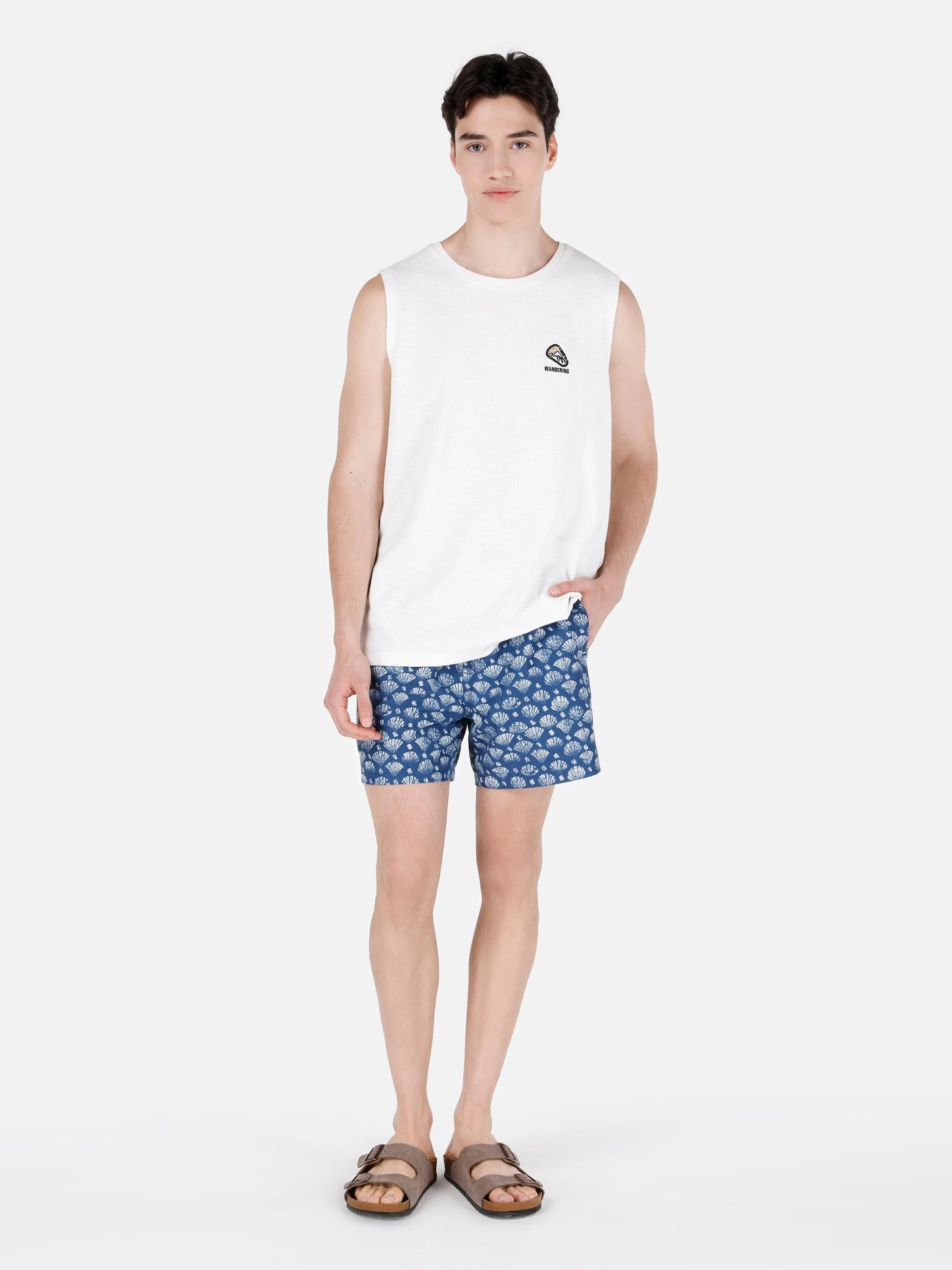 DOKUMA ALT ERKEK YÜZME ŞORT Slim Fit