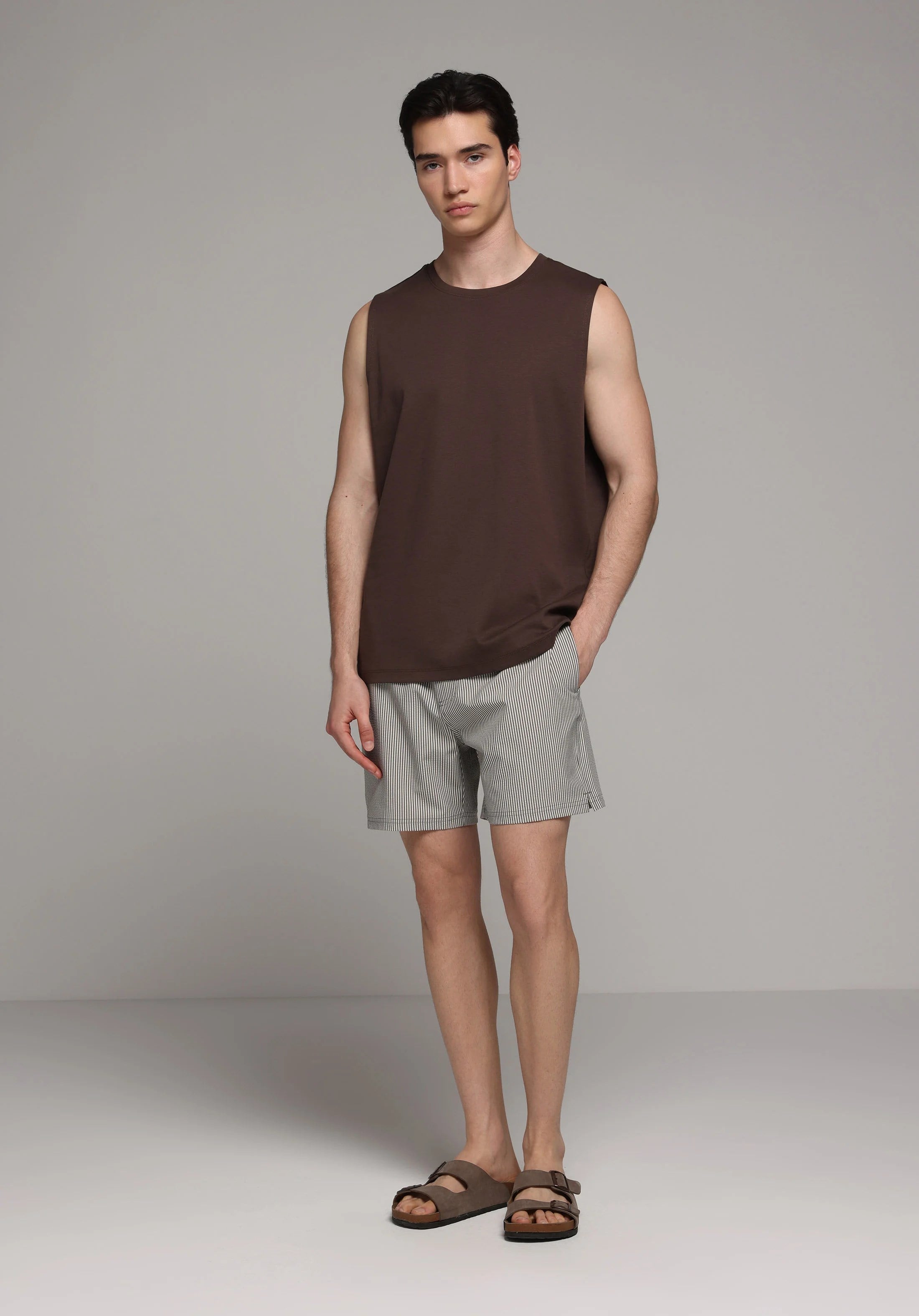 DOKUMA ALT ERKEK YÜZME ŞORT Slim Fit