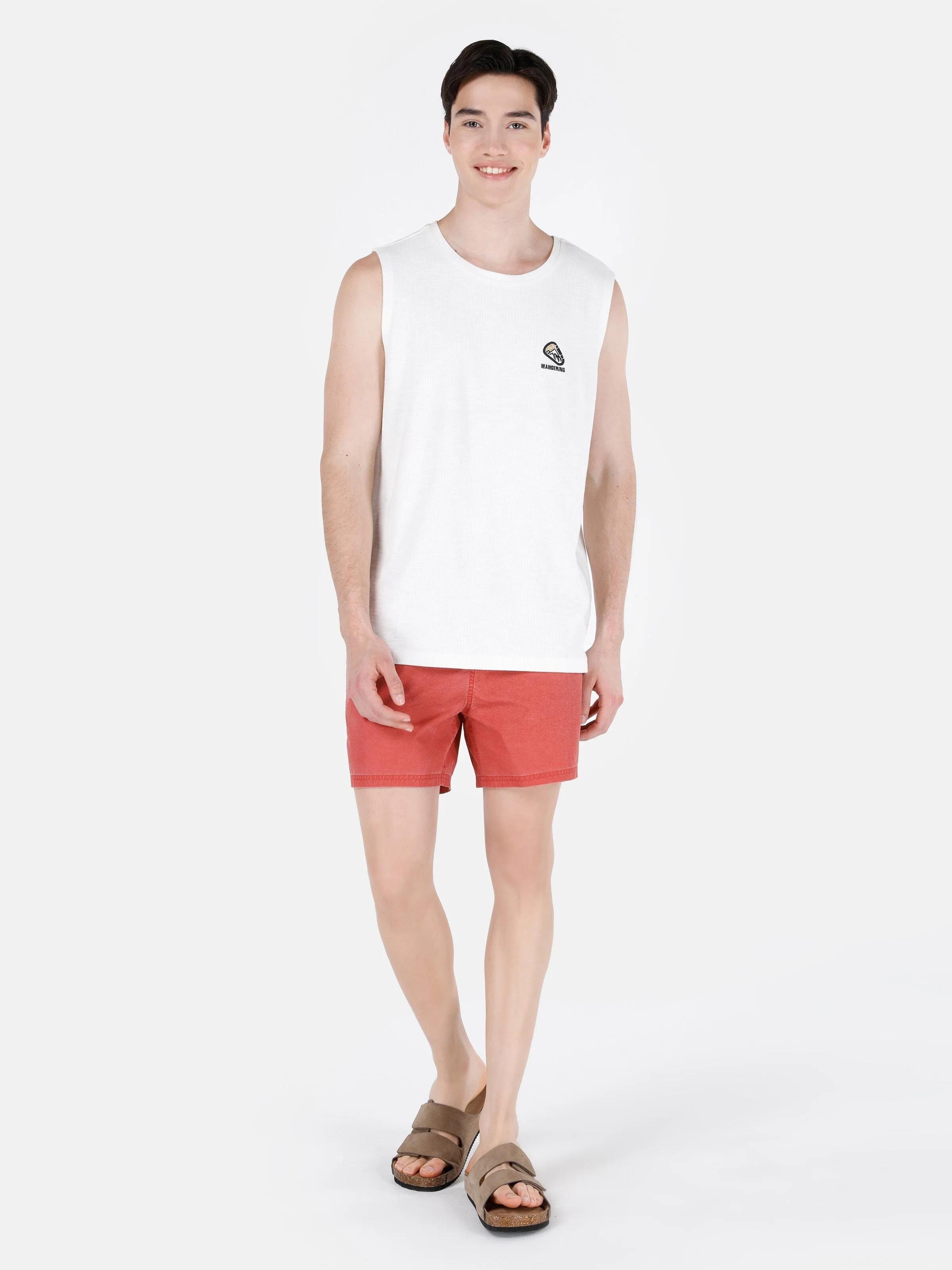 DOKUMA ALT ERKEK YÜZME ŞORT Slim Fit