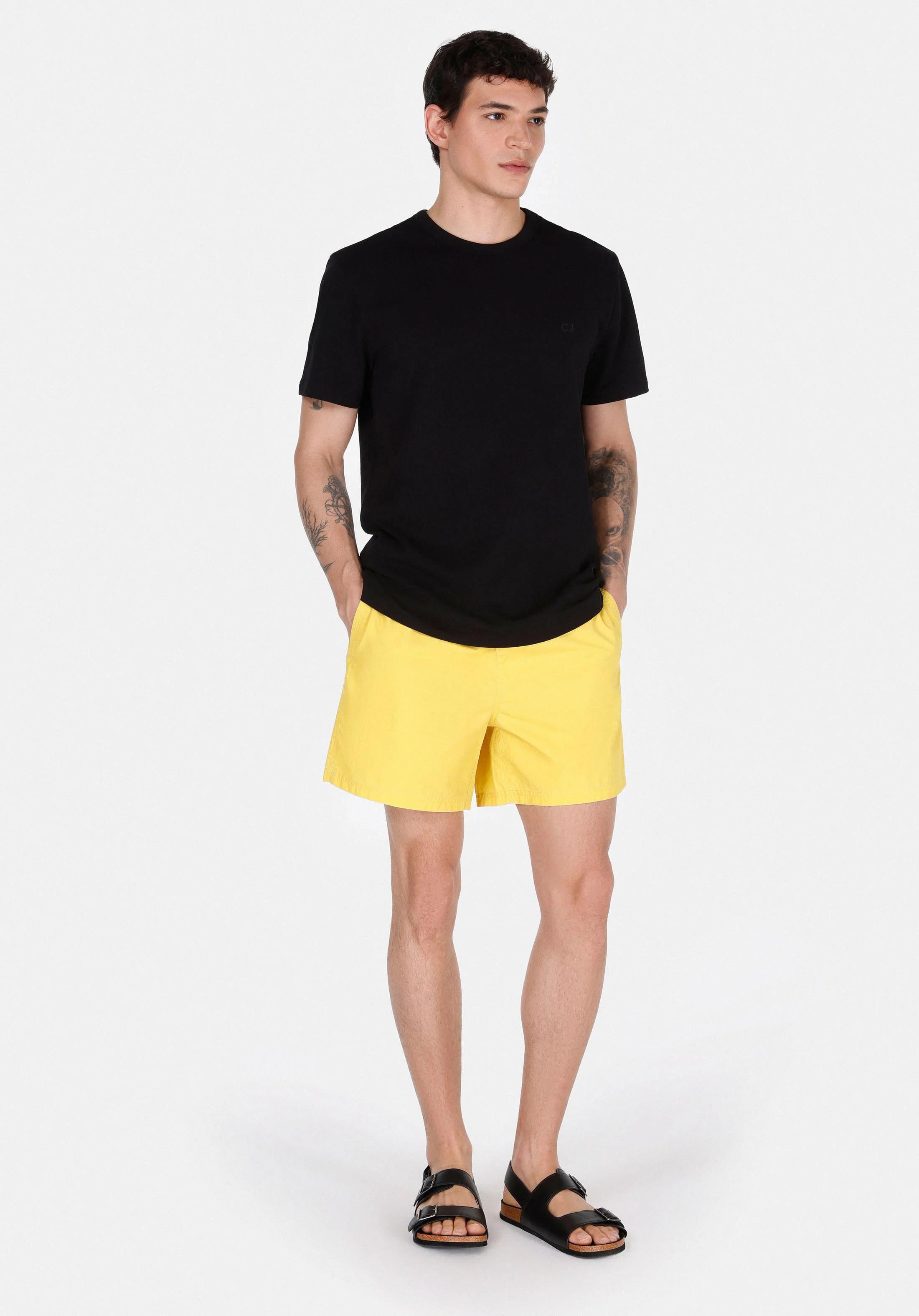 DOKUMA ALT ERKEK YÜZME ŞORT Slim Fit