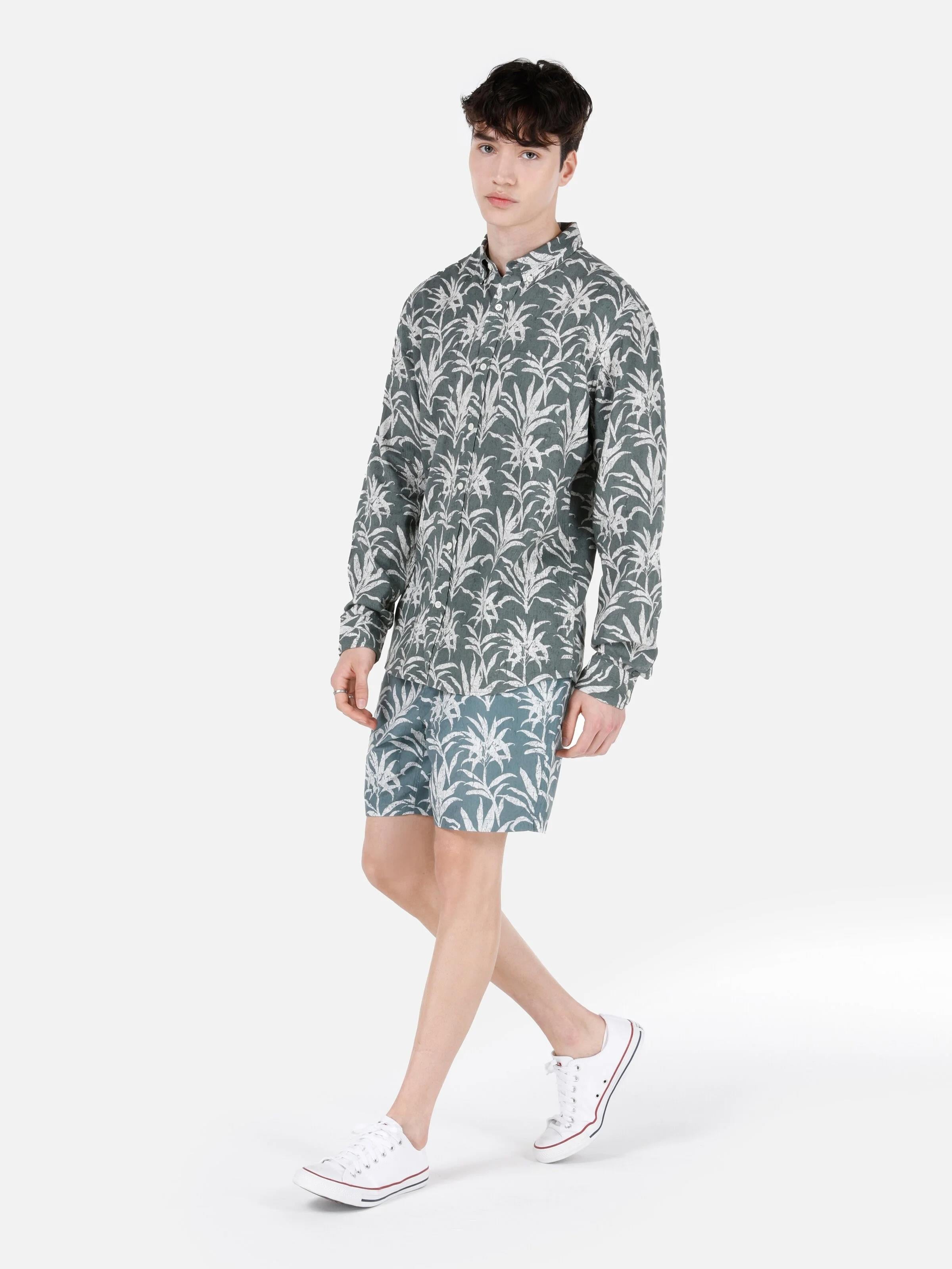 DOKUMA ALT ERKEK YÜZME ŞORT Slim Fit