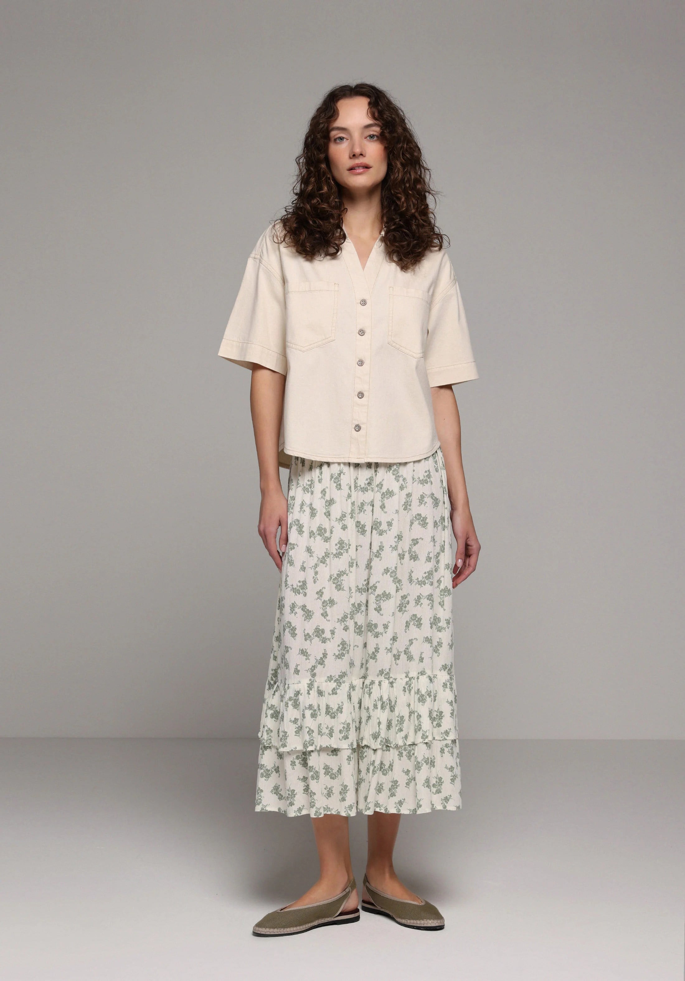 DOKUMA ALT KADIN ETEK Maxi Length