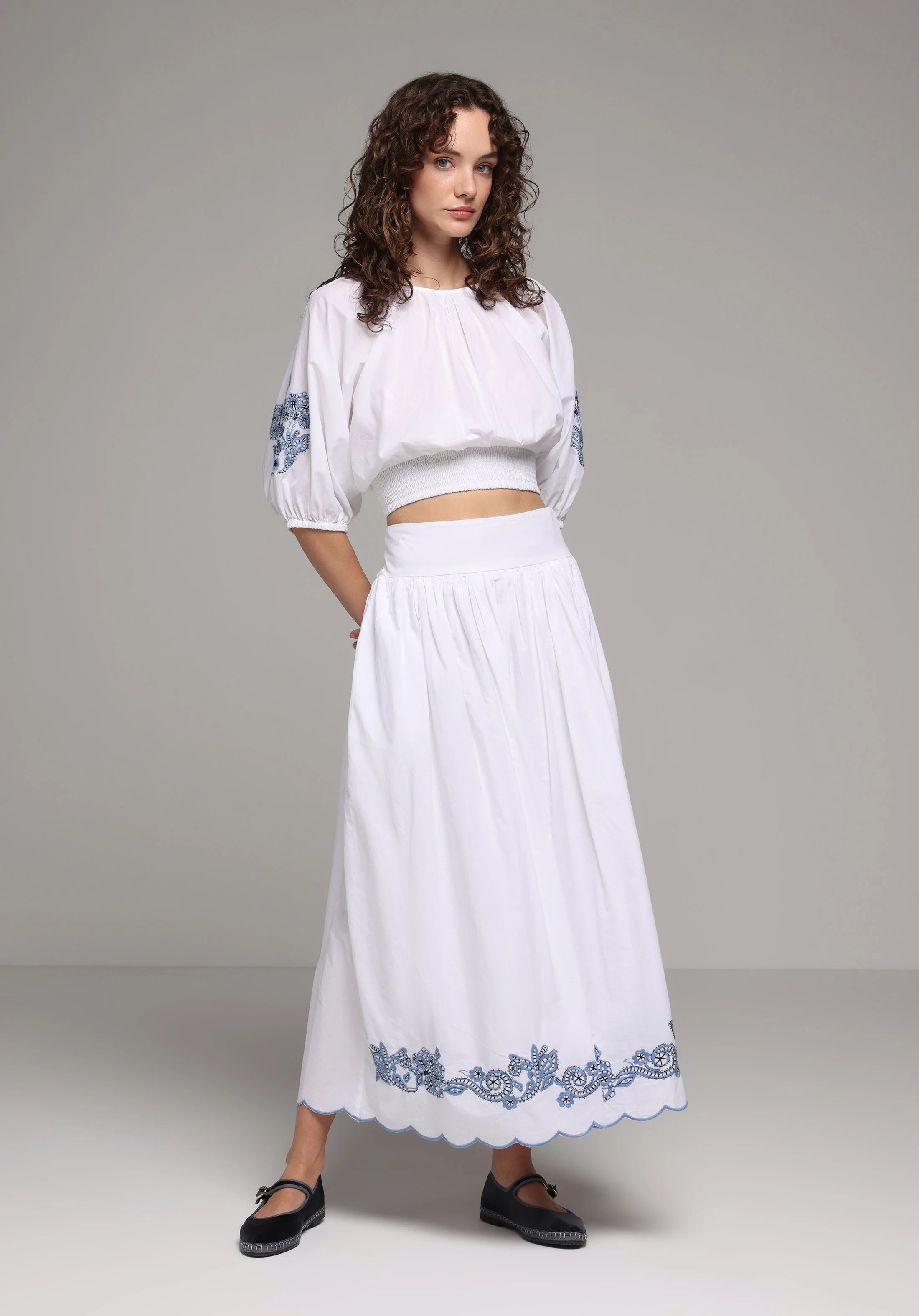 DOKUMA ALT KADIN ETEK Maxi Length