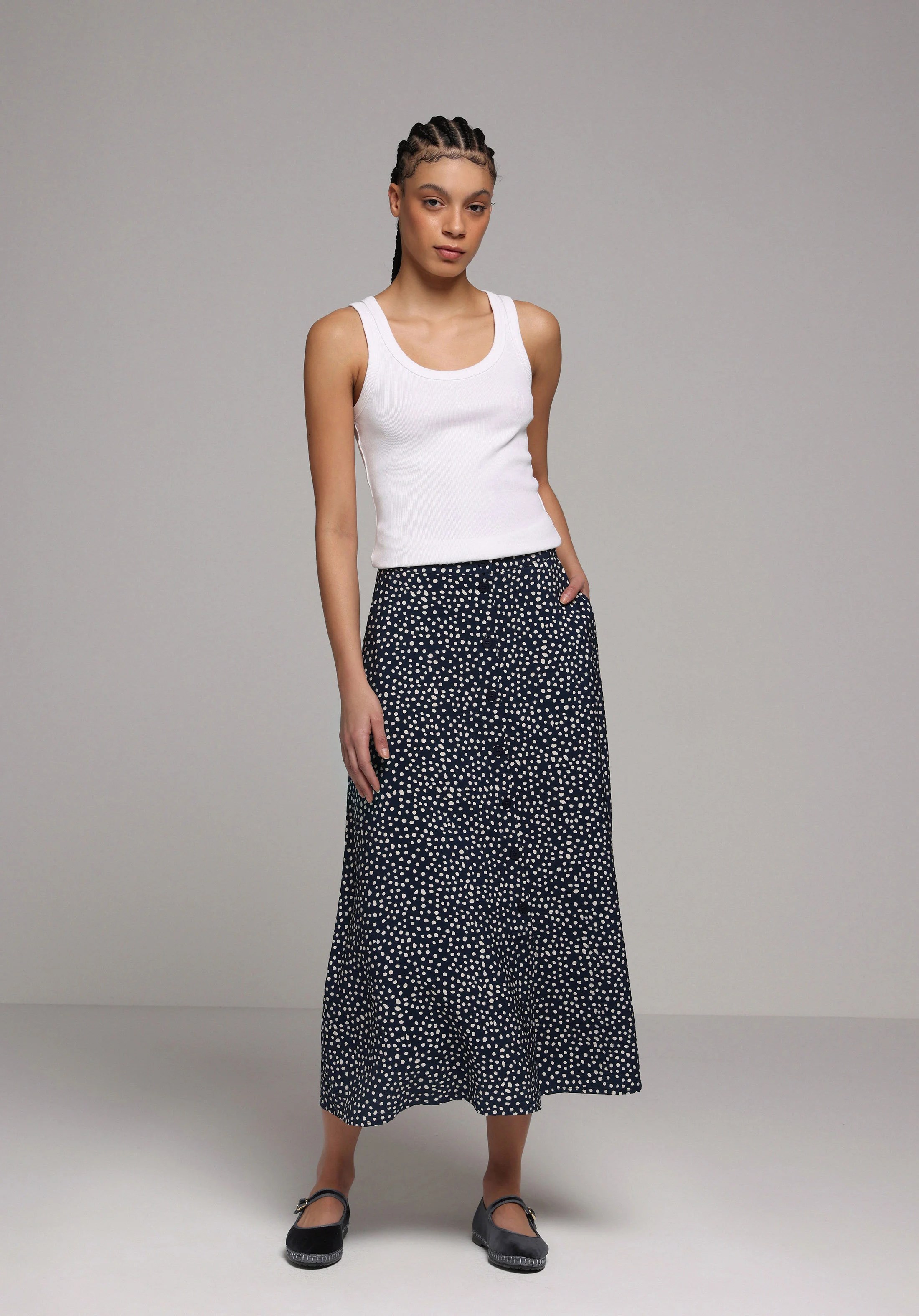 DOKUMA ALT KADIN ETEK Maxi Length