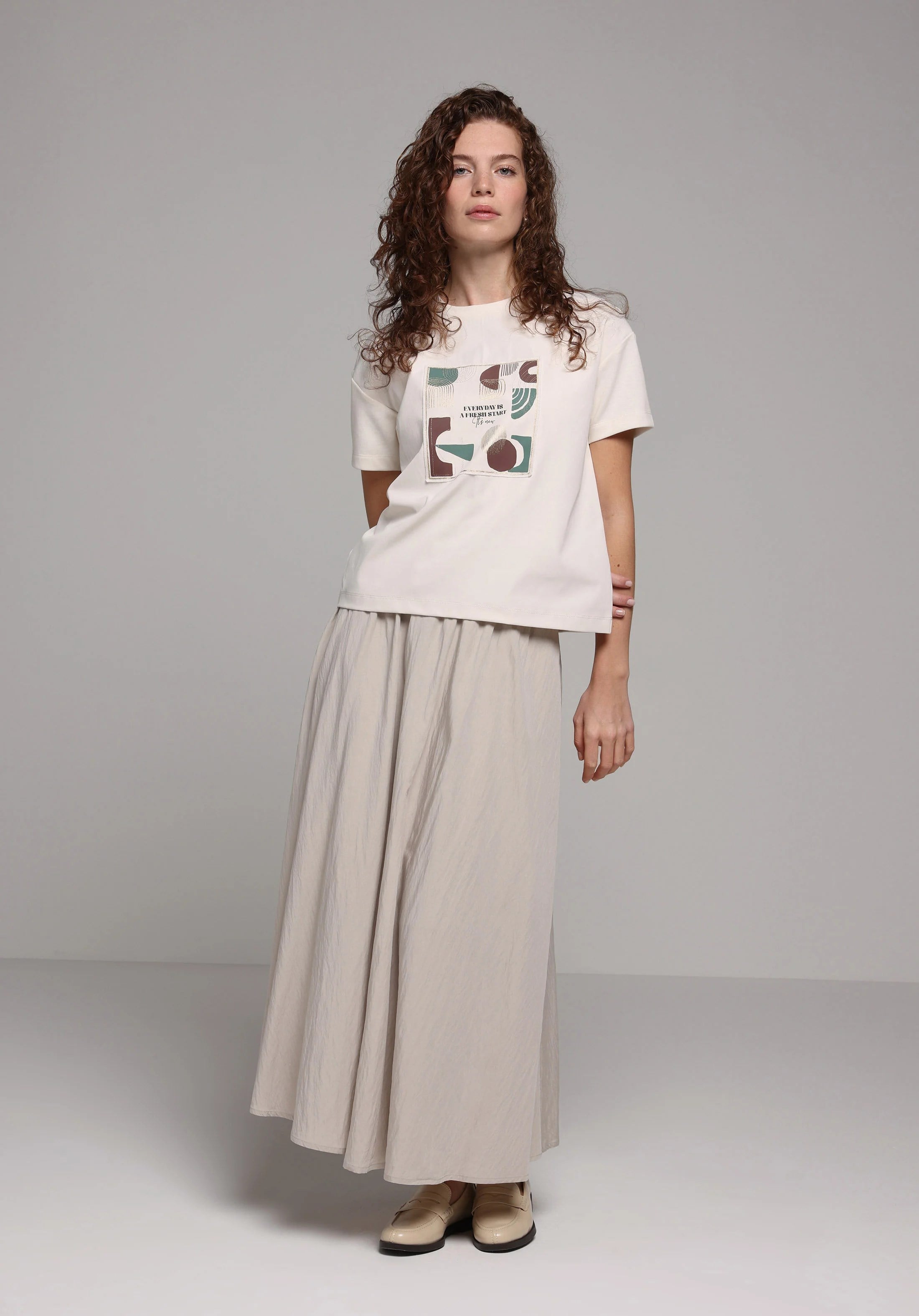 DOKUMA ALT KADIN ETEK Maxi Length