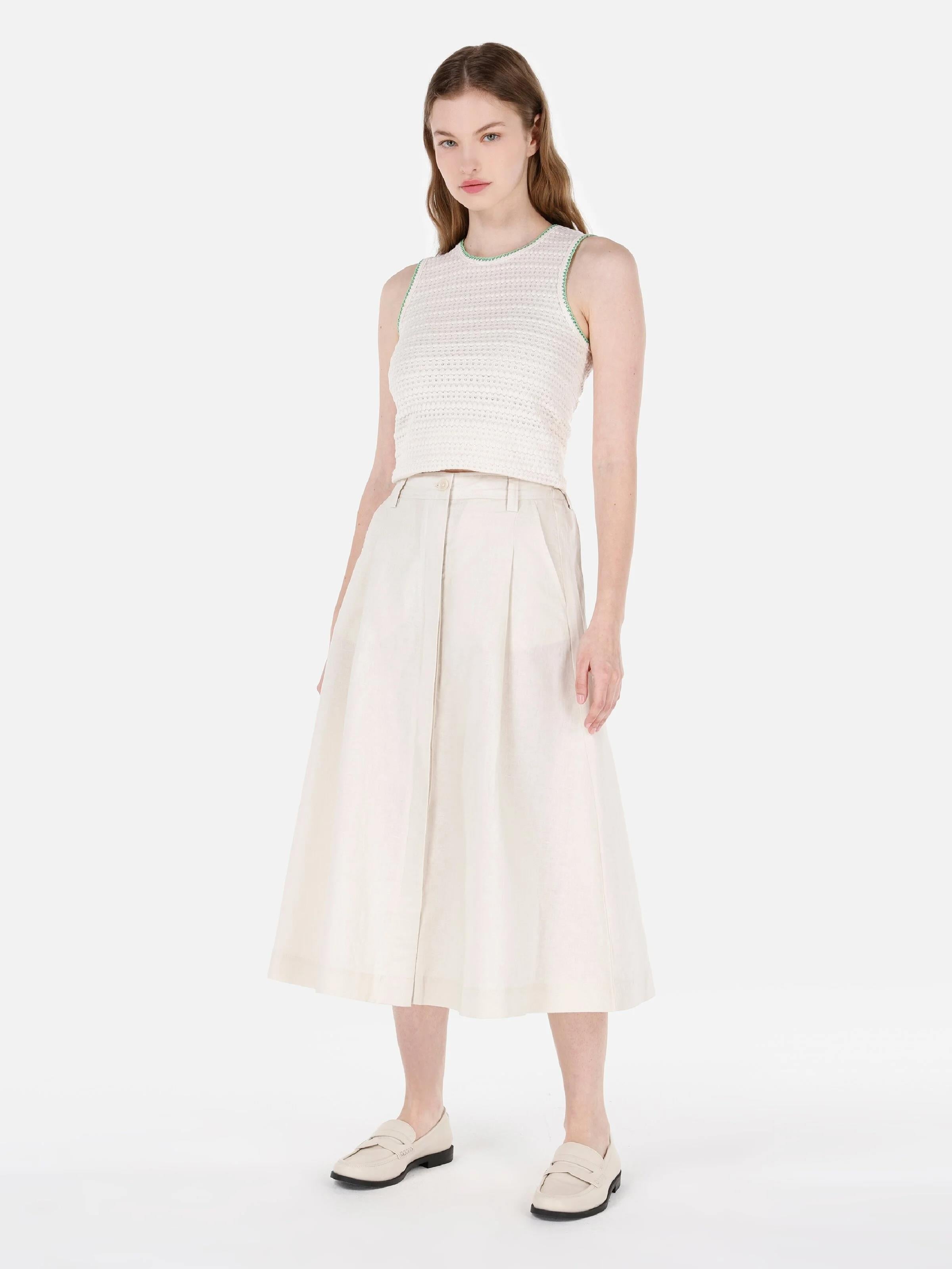 DOKUMA ALT KADIN ETEK Midi skirt