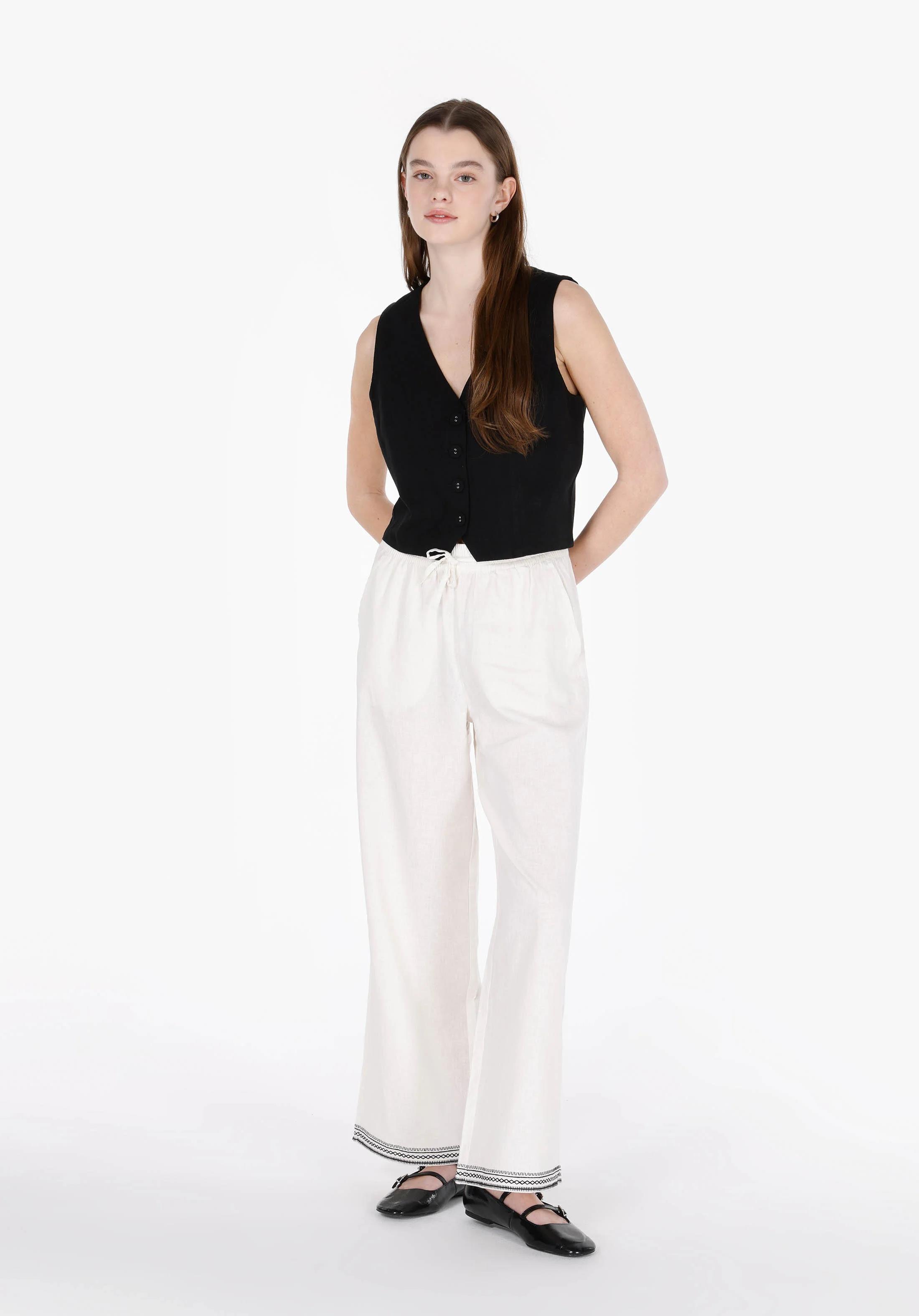 DOKUMA ALT KADIN PANTOLON Regular Fit
