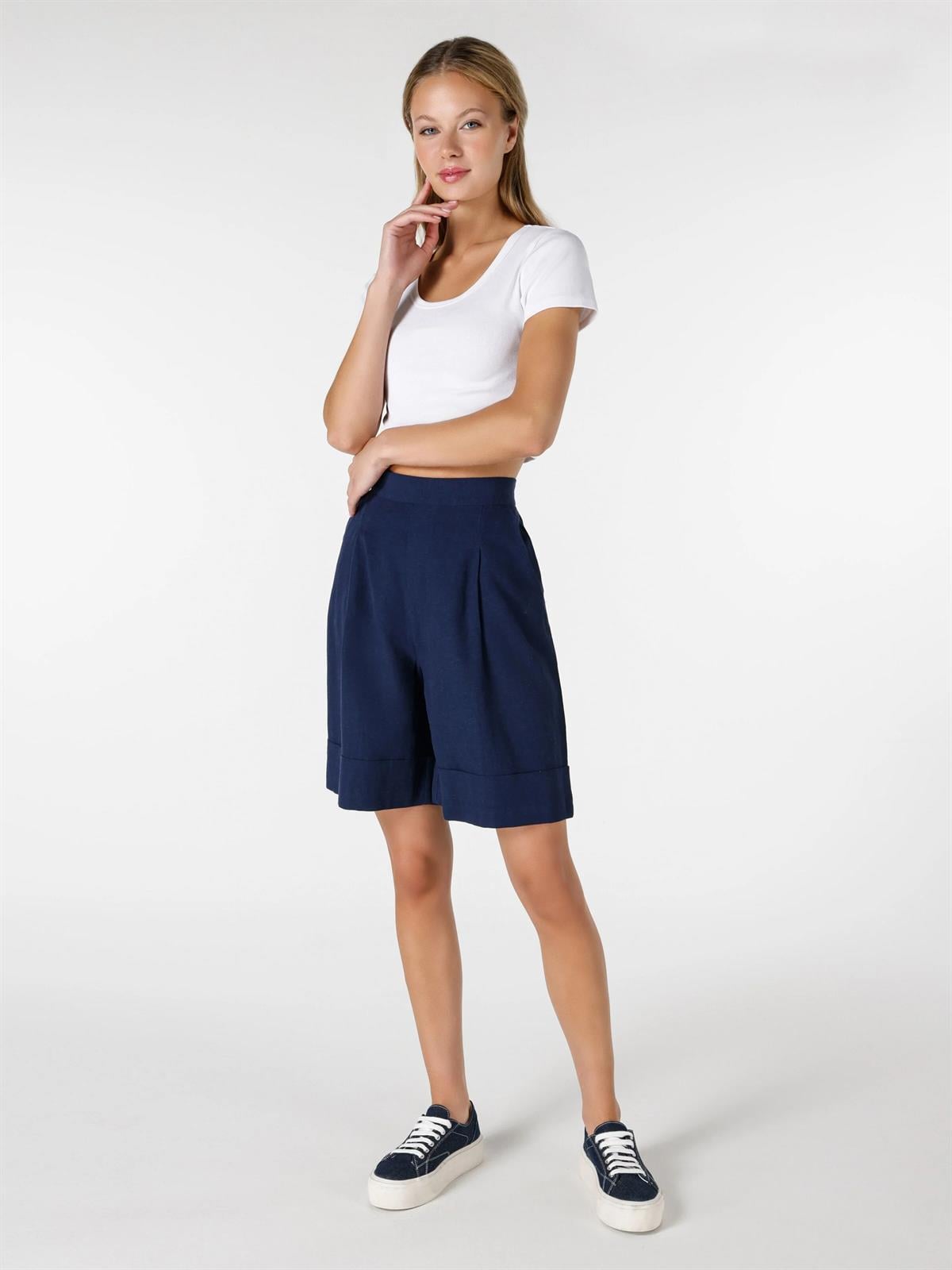 DOKUMA ALT KADIN ŞORT Regular Fit