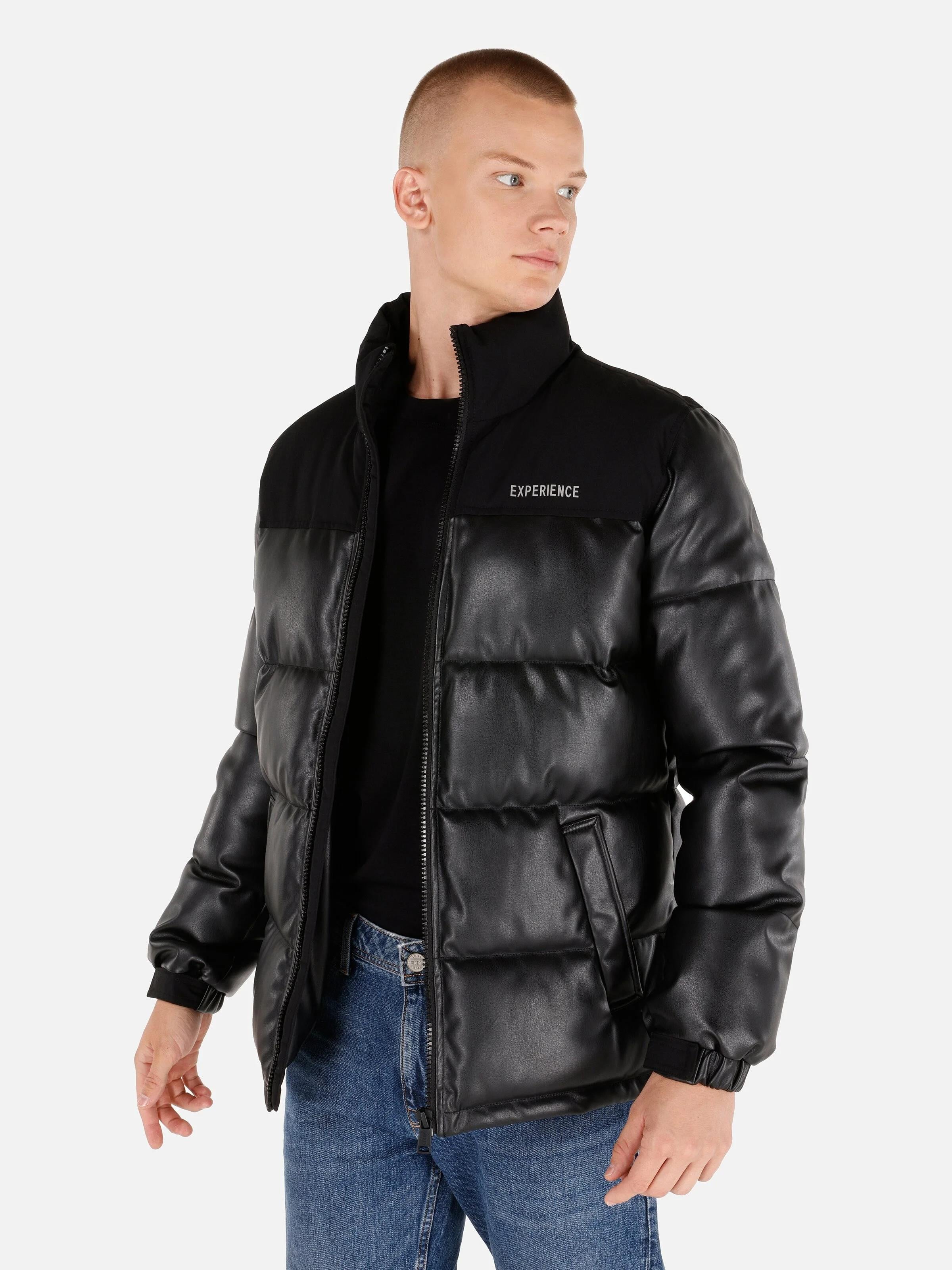 DOKUMA DIŞ ERKEK PU MONT Slim Fit