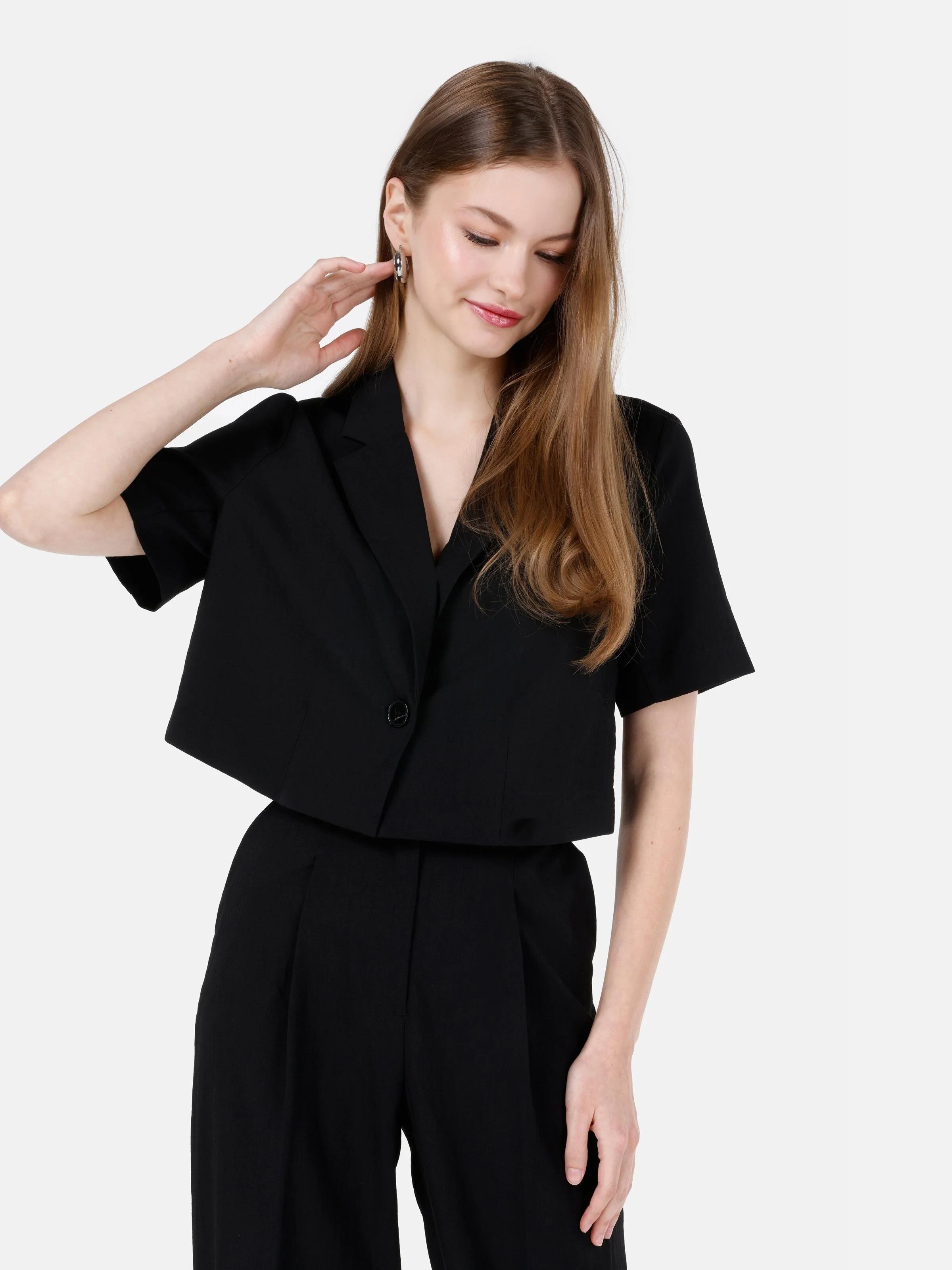 DOKUMA DIŞ KADIN CEKET Regular Fit