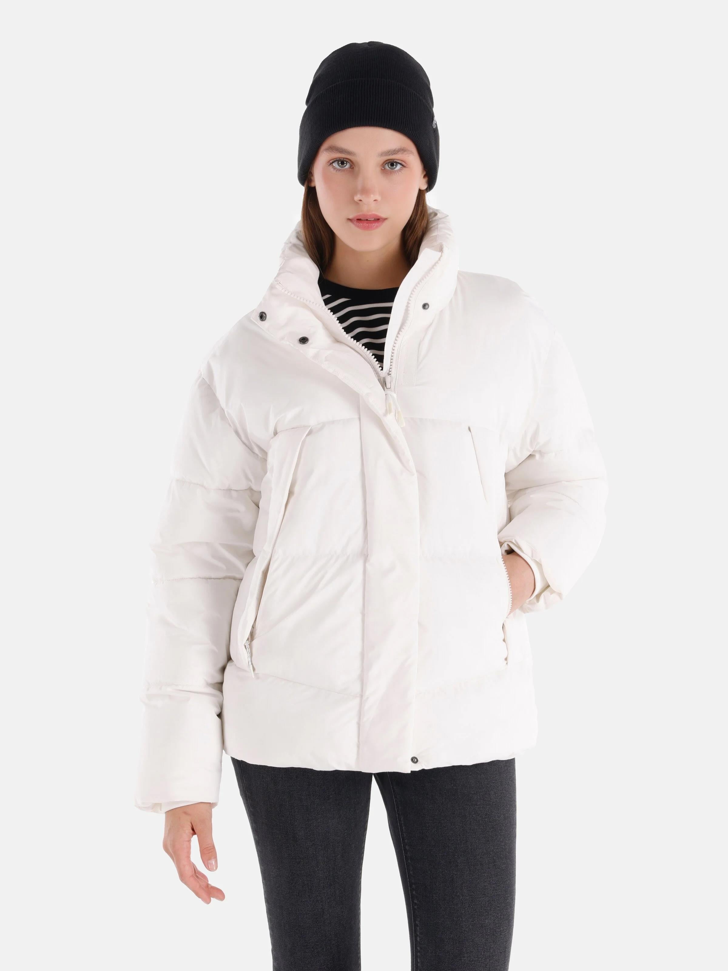 DOKUMA DIŞ KADIN MONT Regular Fit