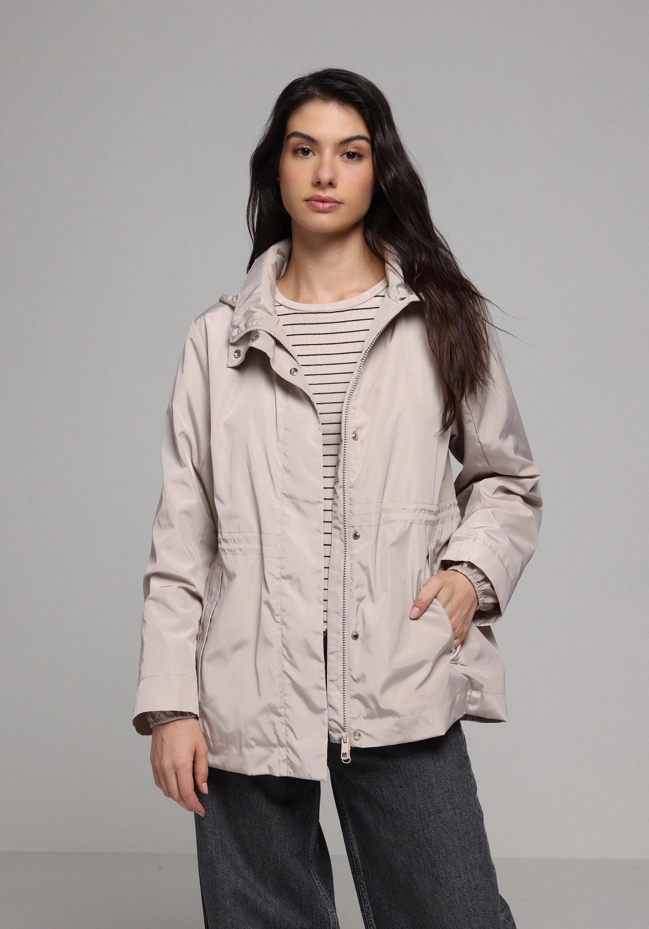 DOKUMA DIŞ KADIN YAĞMURLUK Regular Fit