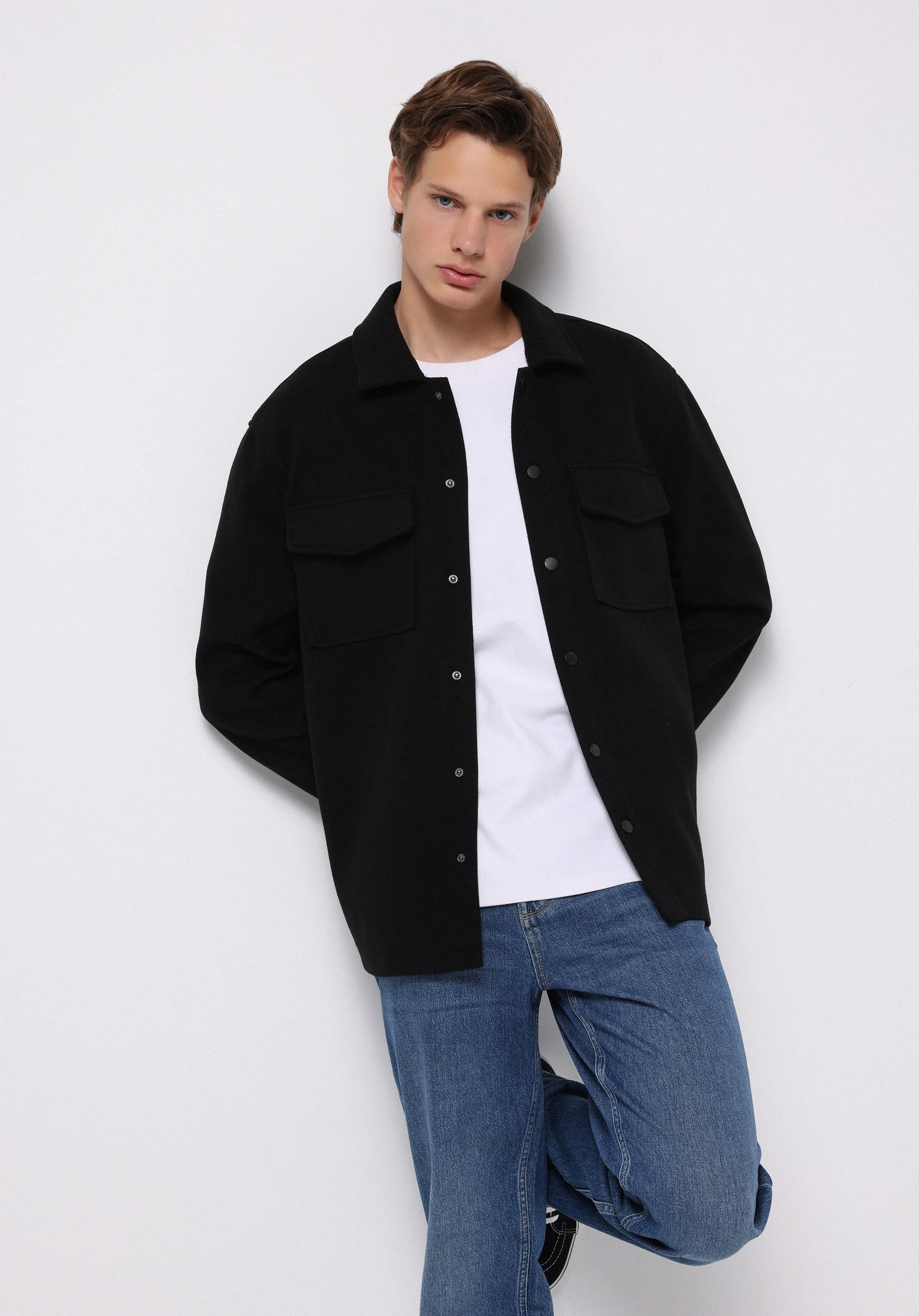 DOKUMA ÜST ERKEK SHACKET Regular Fit