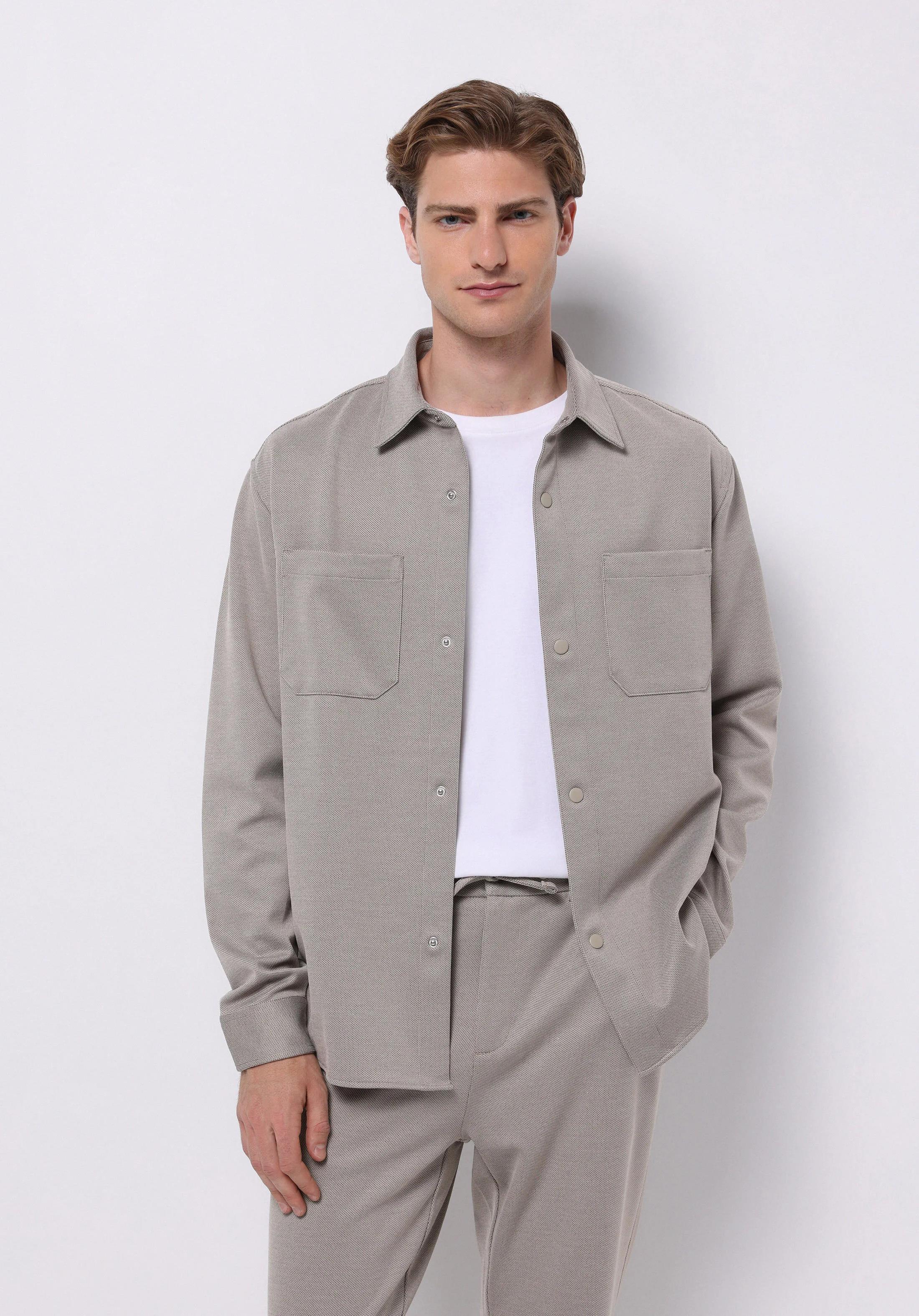 DOKUMA ÜST ERKEK SHACKET Regular Fit