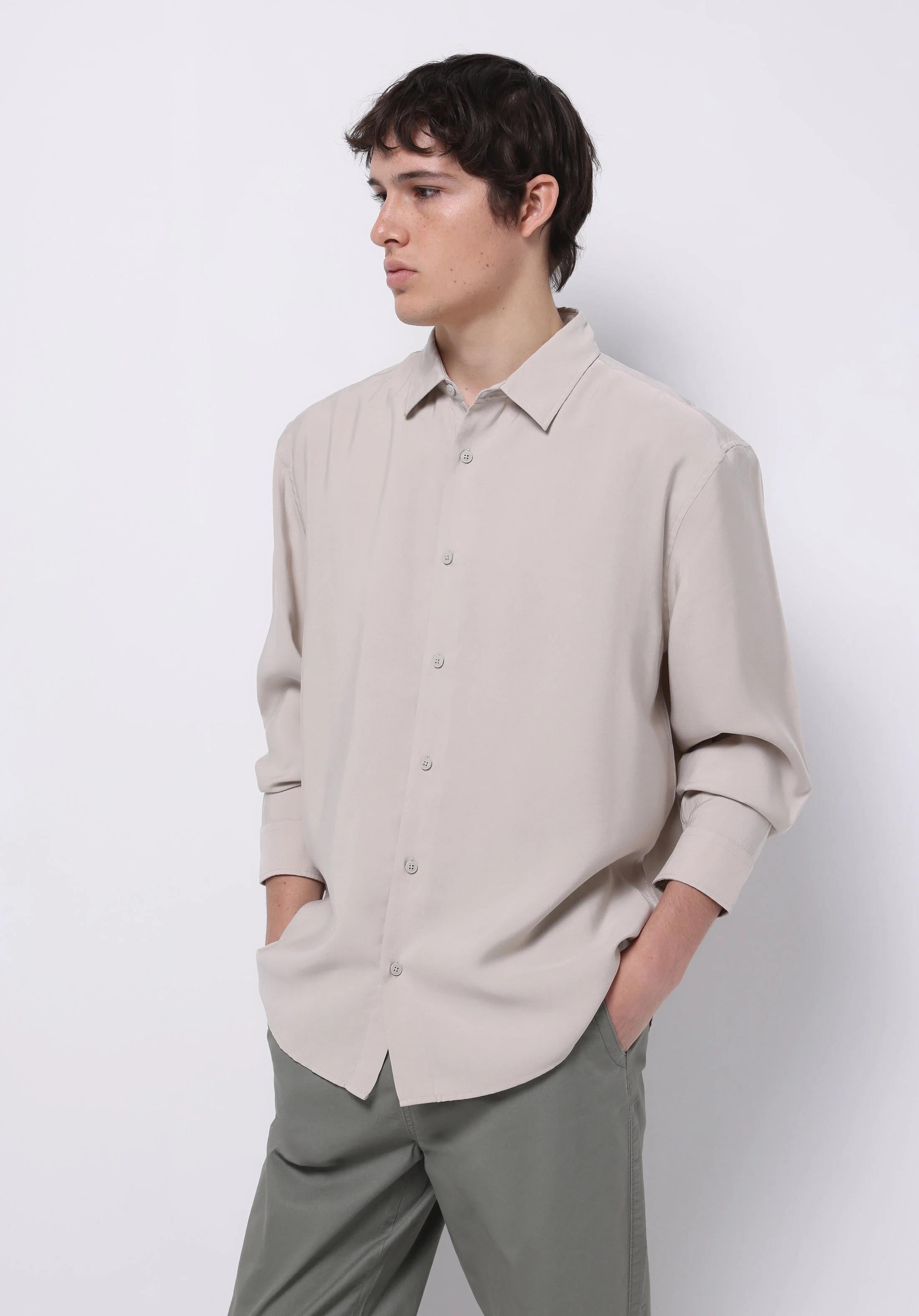 DOKUMA ÜST ERKEK UZUN KOL GÖMLEK Comfort Fit