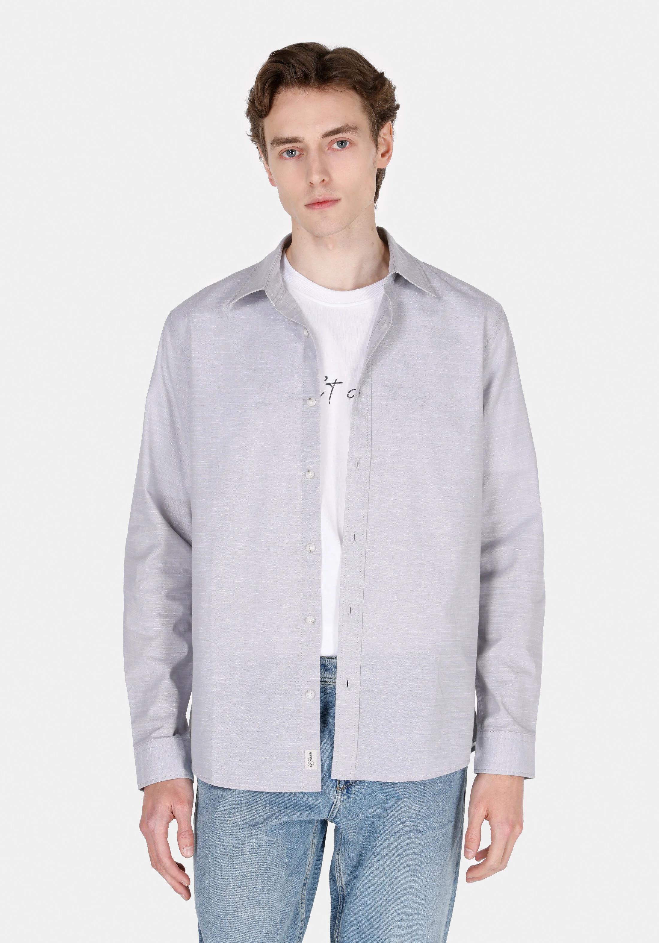 DOKUMA ÜST ERKEK UZUN KOL GÖMLEK Regular Fit