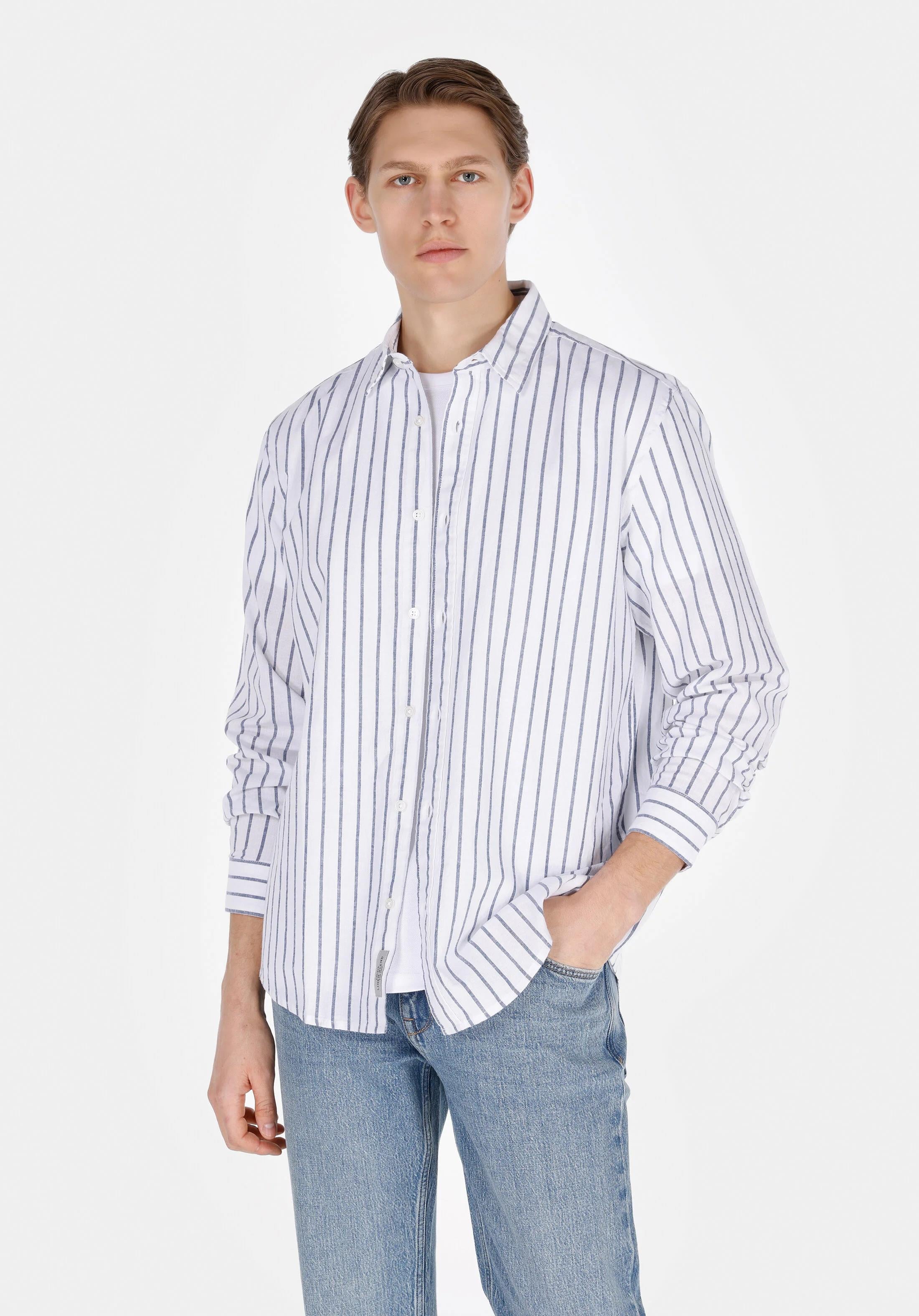 DOKUMA ÜST ERKEK UZUN KOL GÖMLEK Regular Fit