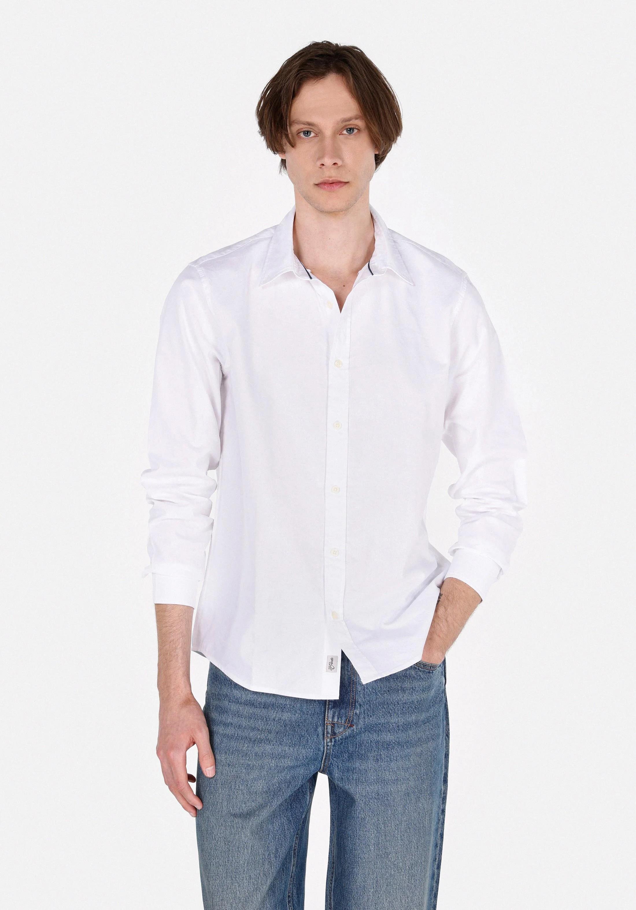 DOKUMA ÜST ERKEK UZUN KOL GÖMLEK Regular Fit