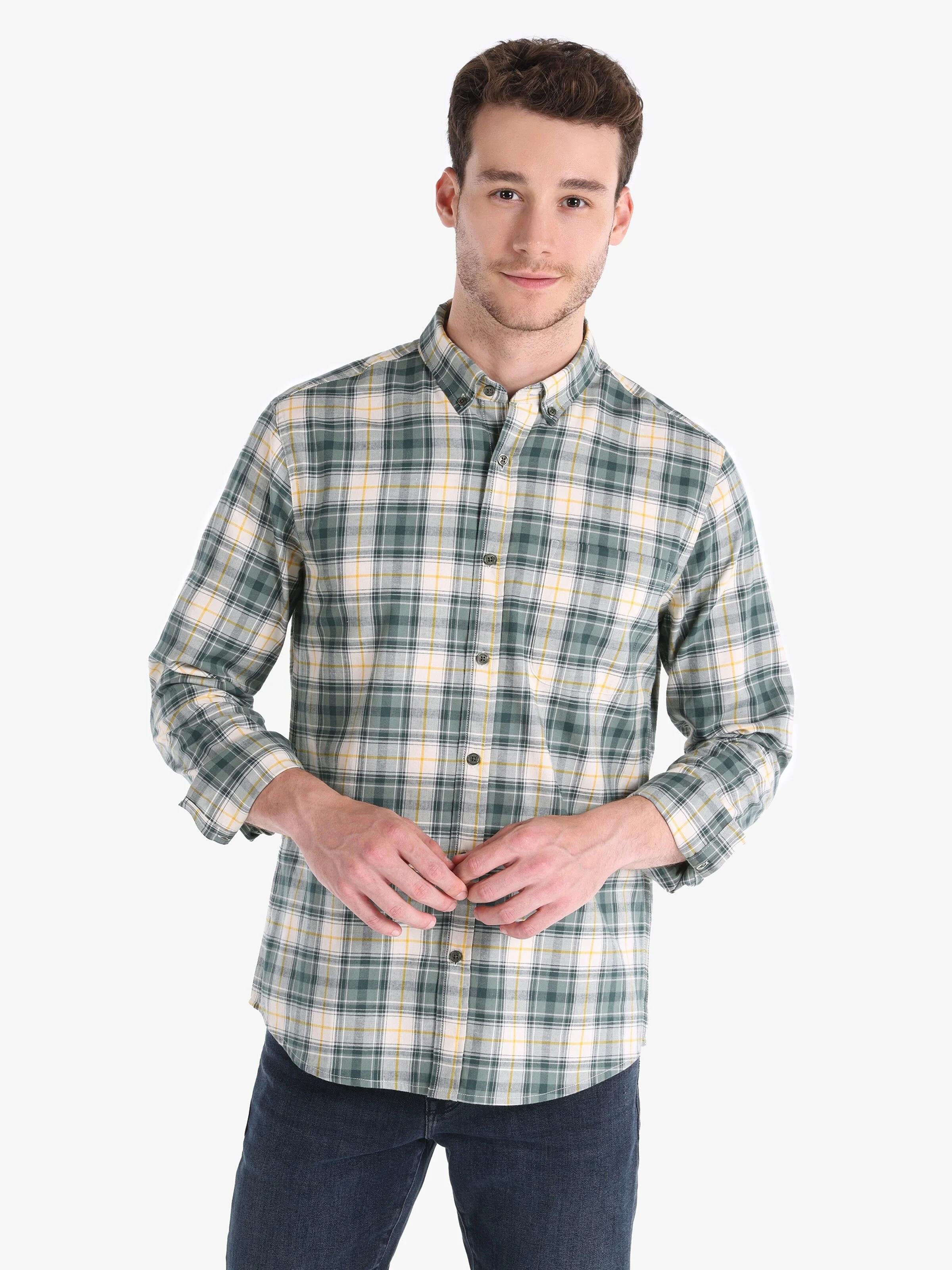 DOKUMA ÜST ERKEK UZUN KOL GÖMLEK Slim Fit
