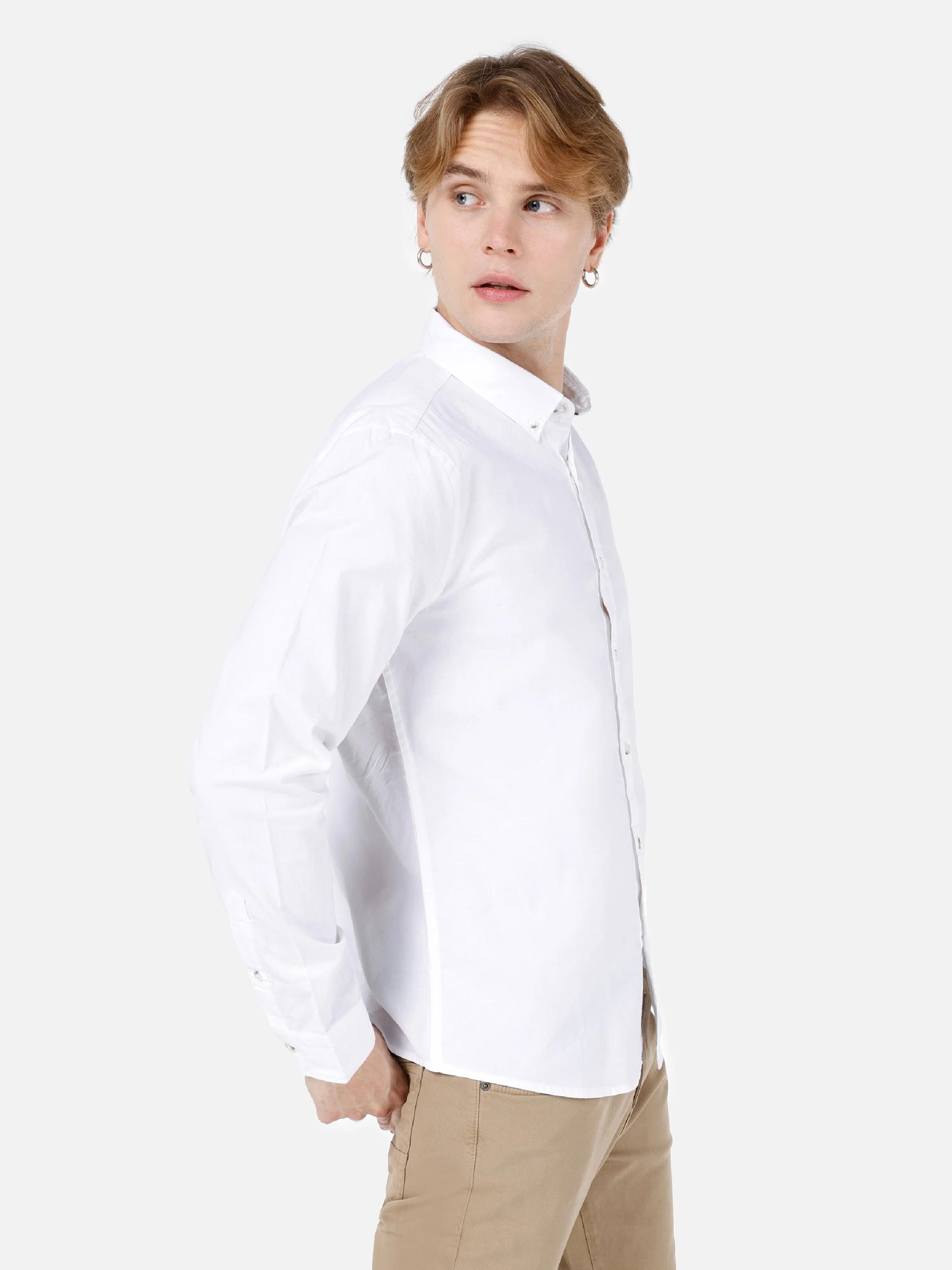 DOKUMA ÜST ERKEK UZUN KOL GÖMLEK Slim Fit