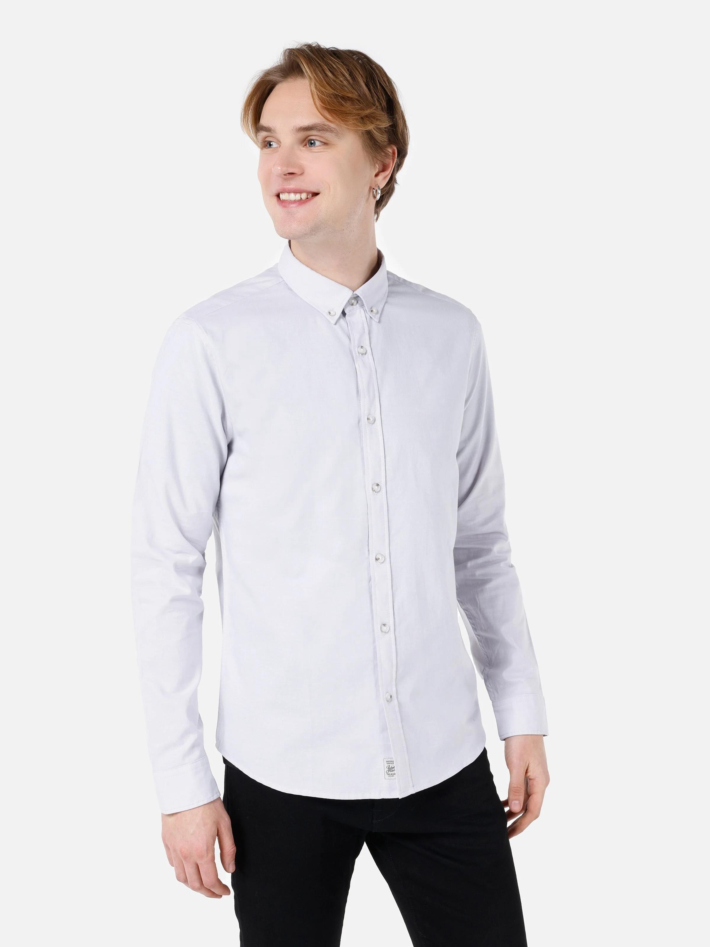 DOKUMA ÜST ERKEK UZUN KOL GÖMLEK Slim Fit