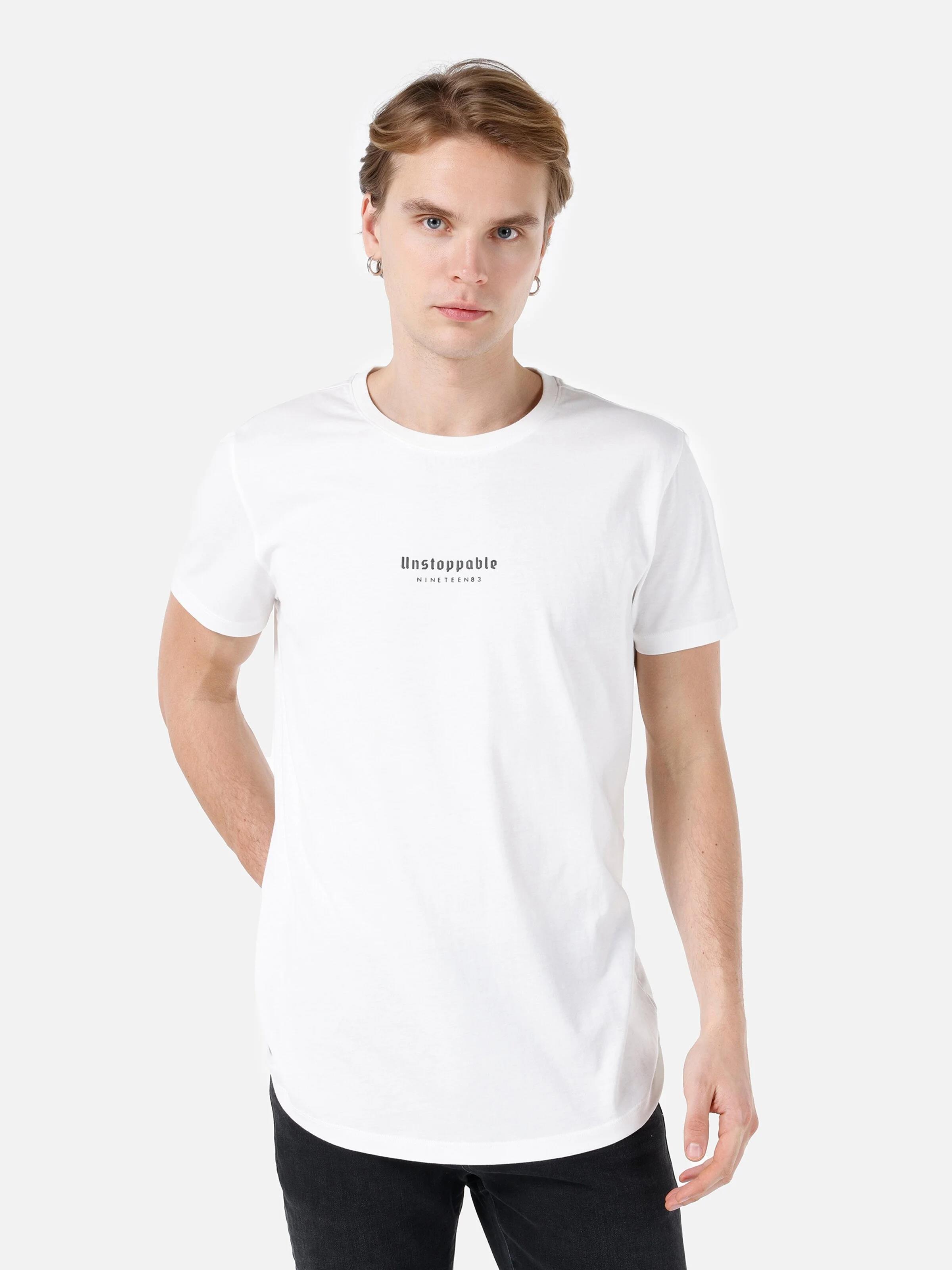 ÖRME ERKEK KISA KOL T-SHIRT Long Fit