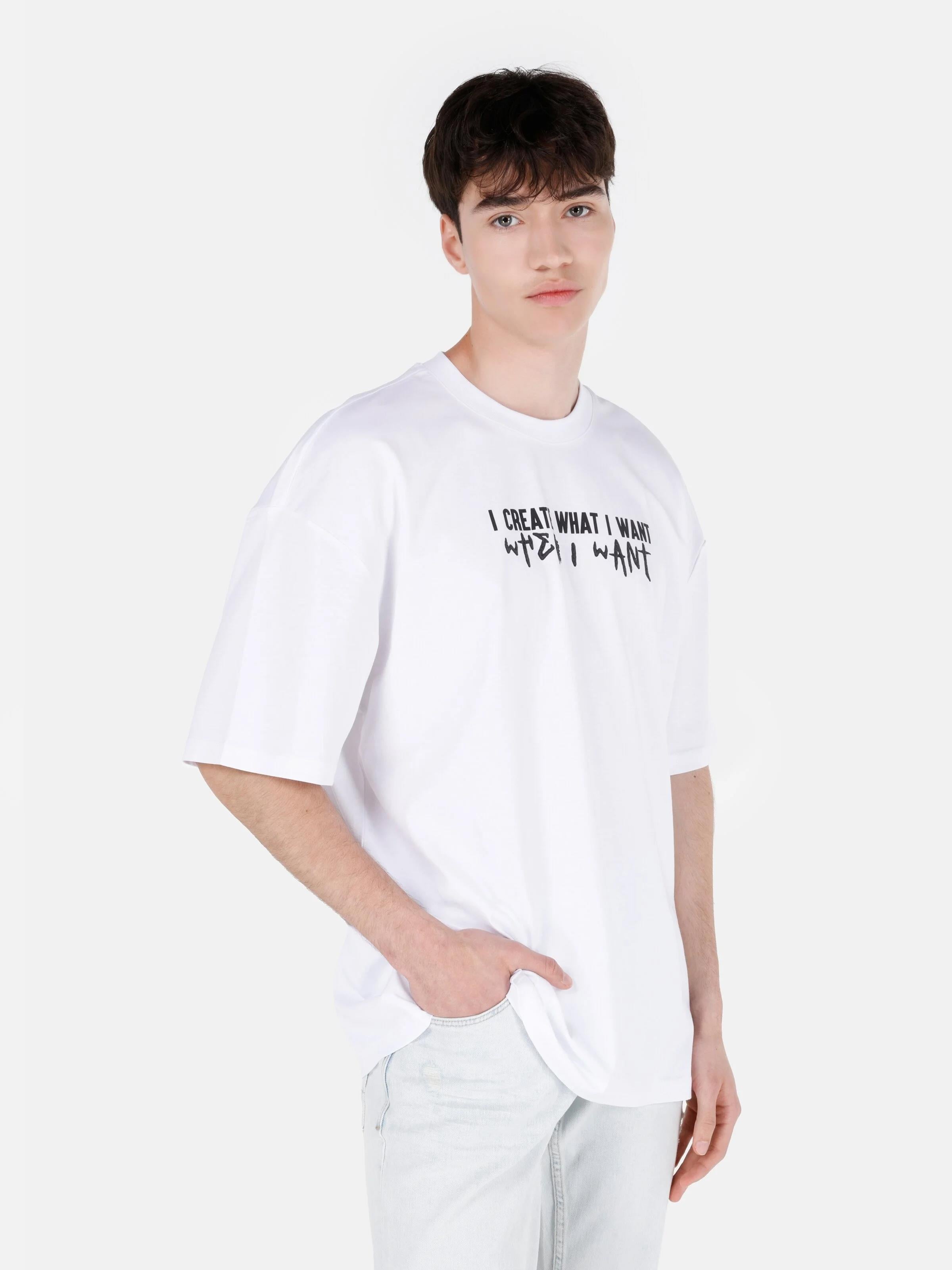ÖRME ERKEK KISA KOL T-SHIRT Oversize Fit