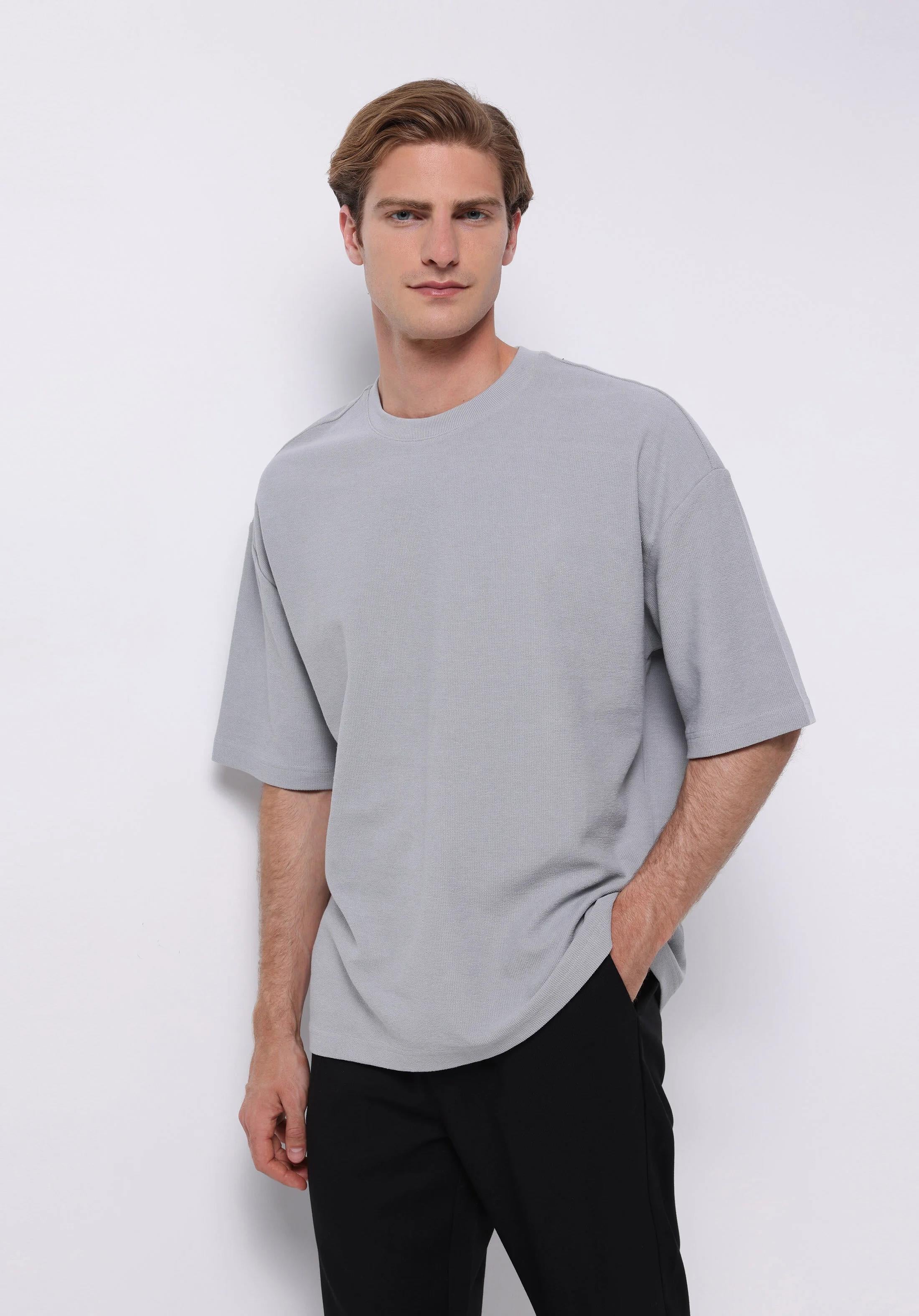 ÖRME ERKEK KISA KOL T-SHIRT Oversize Fit