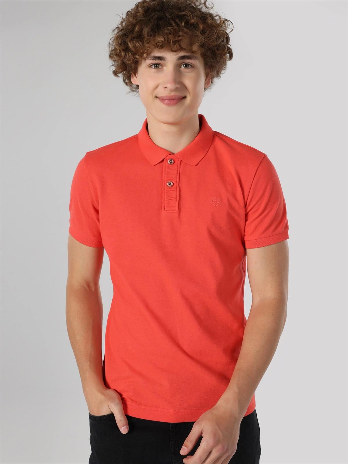 ÖRME ERKEK POLO YAKA KISA KOL T-SHIRT Slim Fit