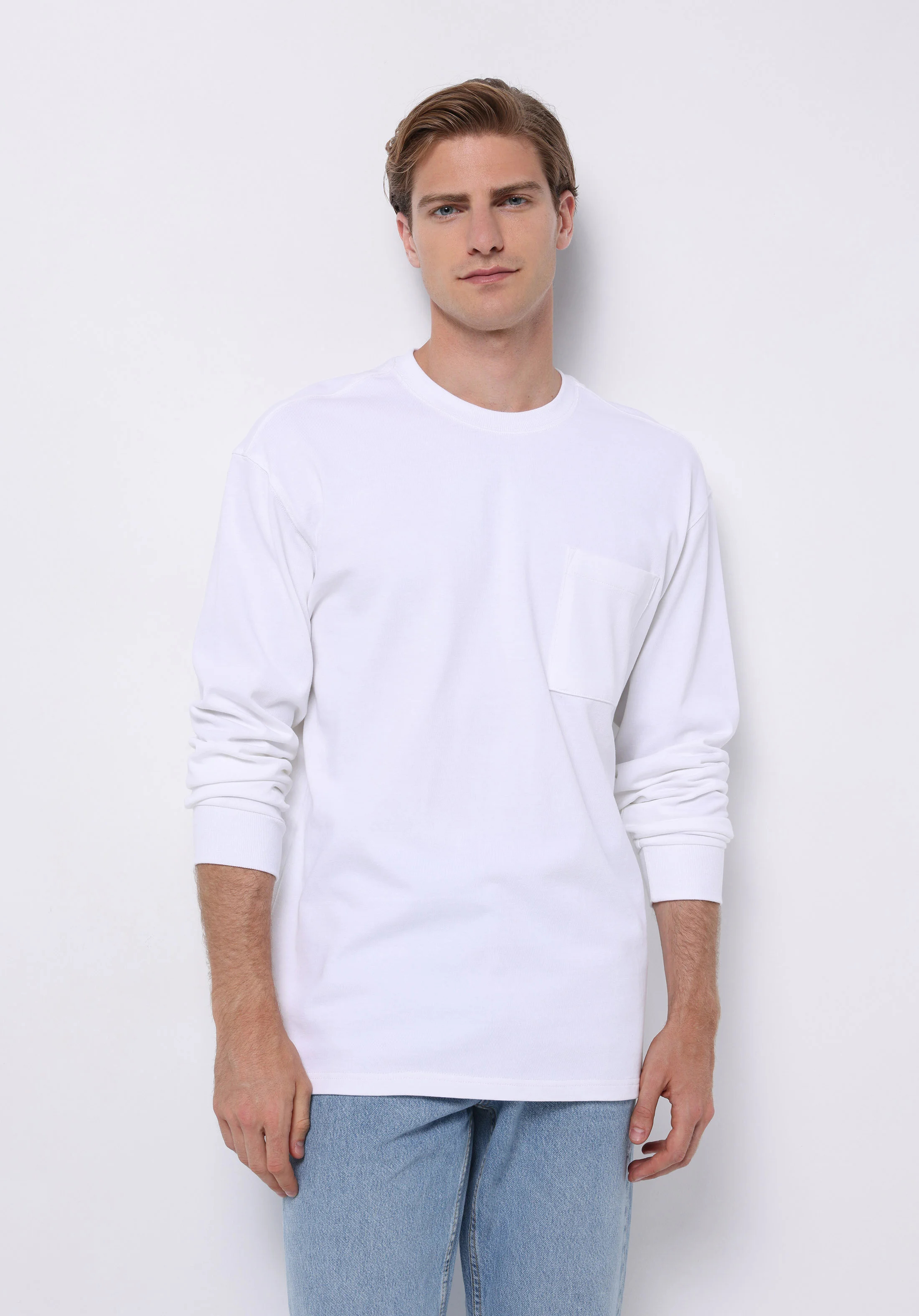 ÖRME ERKEK UZUN KOL T-SHIRT Comfort Fit