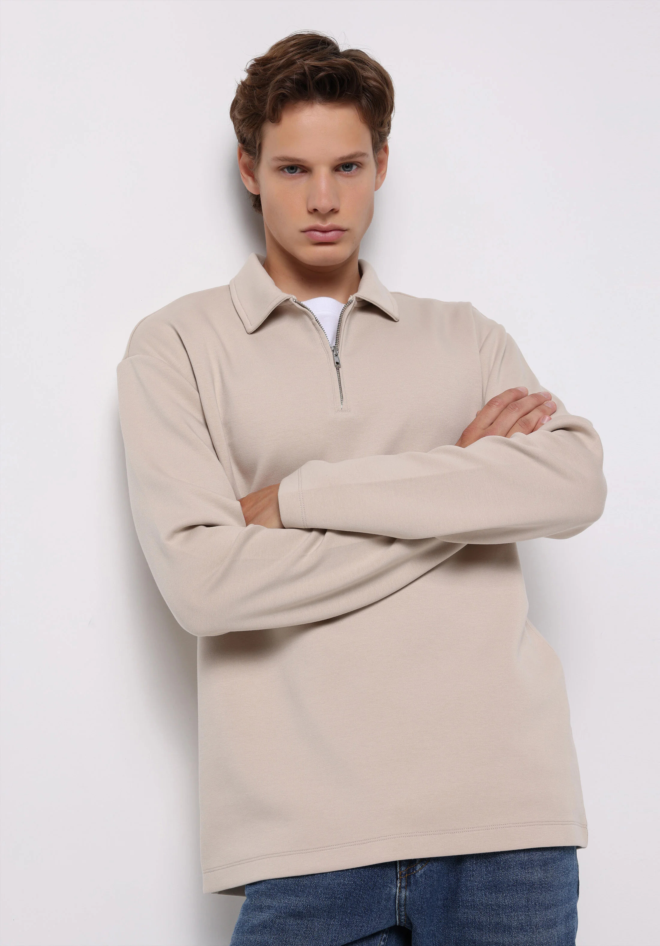 ÖRME ERKEK UZUN KOL T-SHIRT Comfort Fit