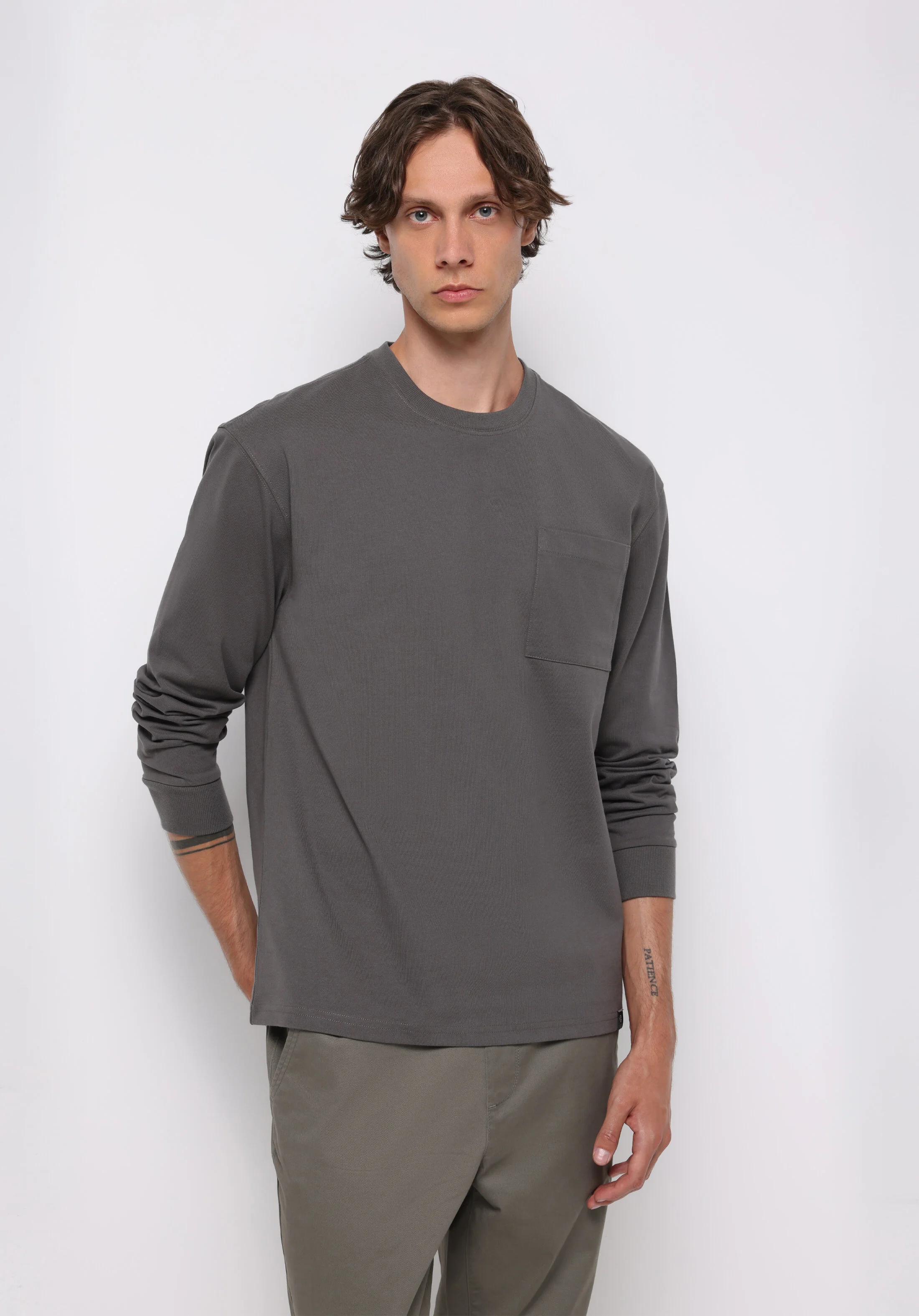 ÖRME ERKEK UZUN KOL T-SHIRT Comfort Fit